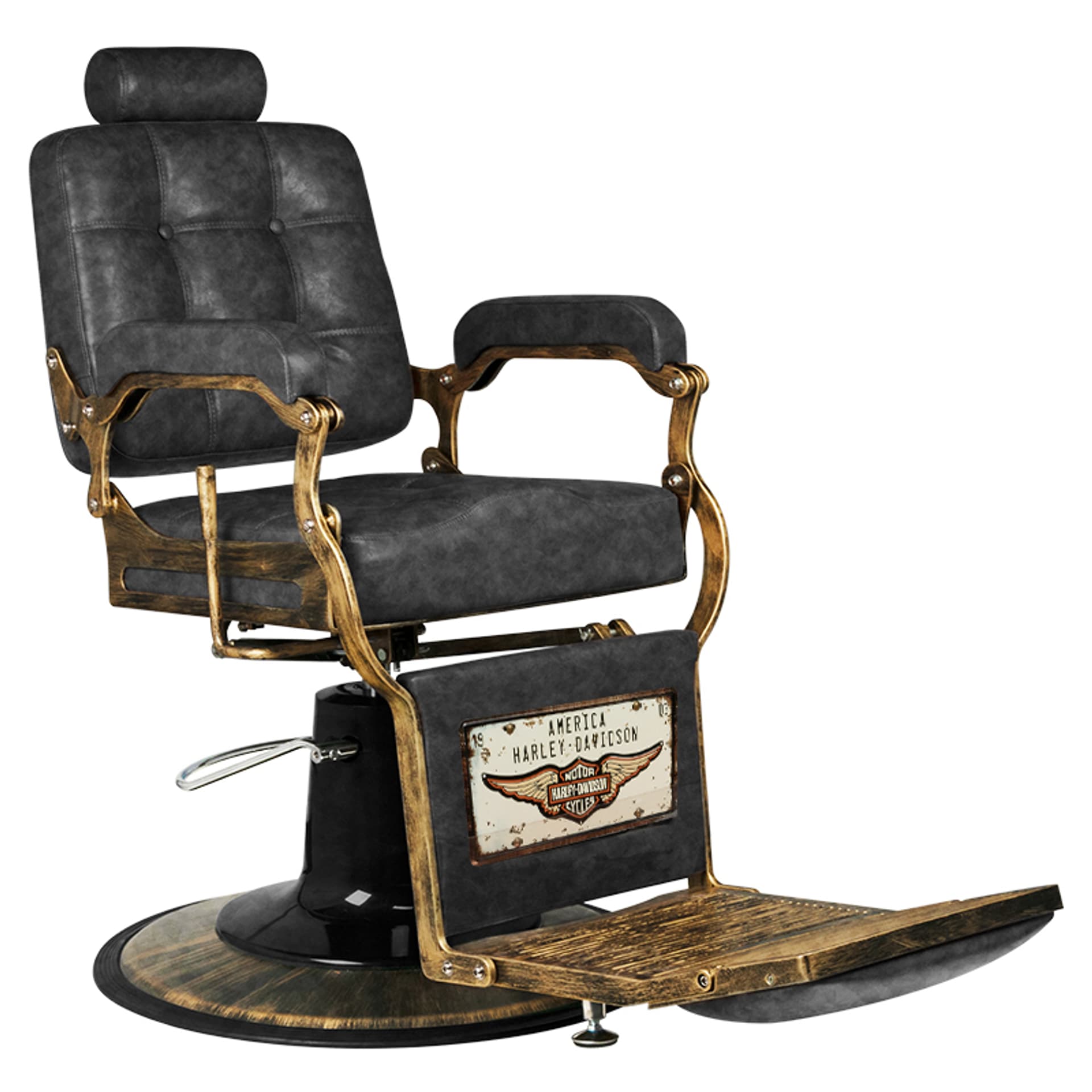 

Gabbiano fotel barberski Boss HD Old Leather czarny