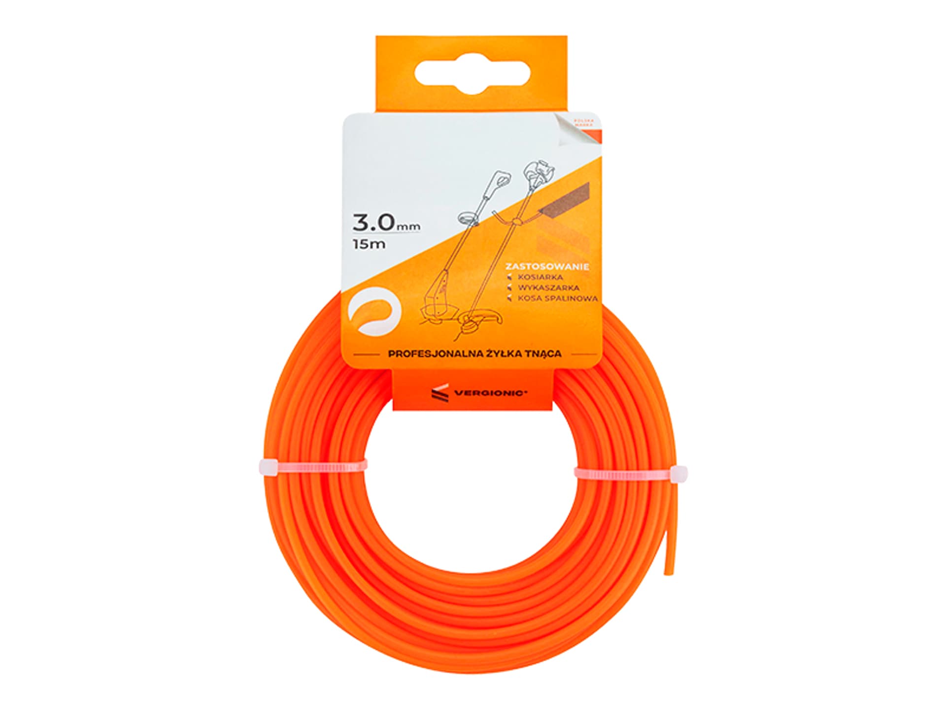 

53-256# Żyłka tnąca 3mm x 15m okrągła