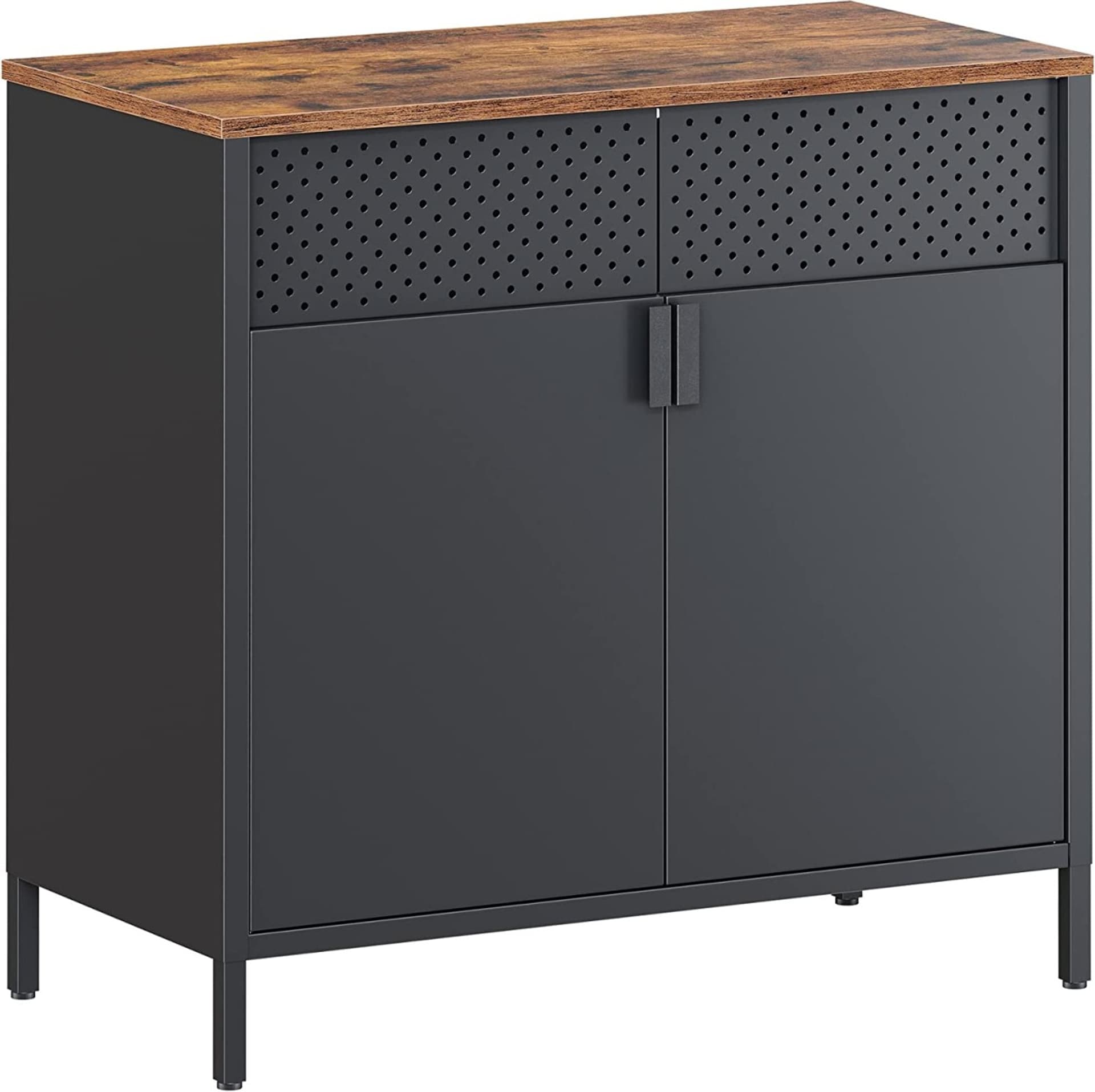 

Szafka industrialna do salonu czarna 80 cm LOFT