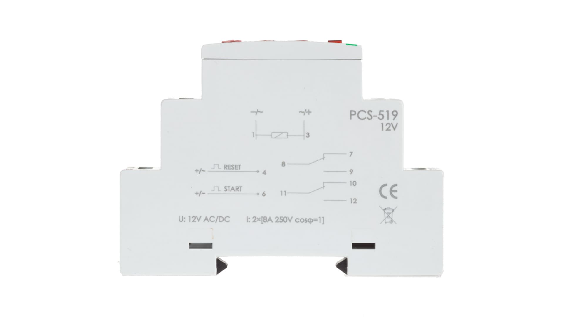 

Przekaźnik czasowy 2P 8A 0,1sek-576h 12V AC/DC wielofunkcyjny PCS-519-12V