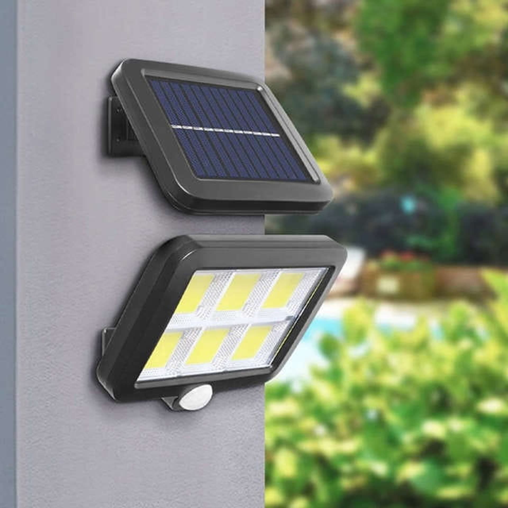 

Lampa solarna Alogy 120COB zewnętrzna z czujnikiem