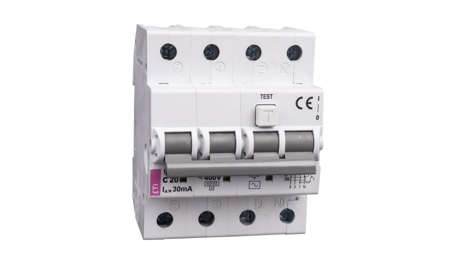 

Wyłącznik różnicowo-nadprądowy 4P 20A C 0,03A typ AC KZS-4M 002174025