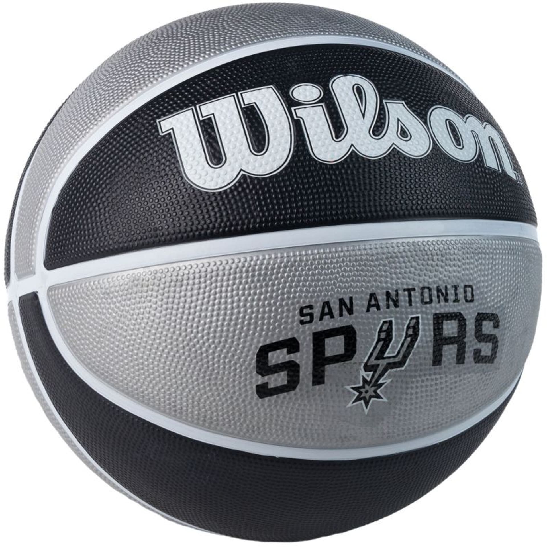 

Piłka Wilson NBA Team San Antonio Spurs Ball (kolor Czarny. Szary/Srebrny, rozmiar 7)
