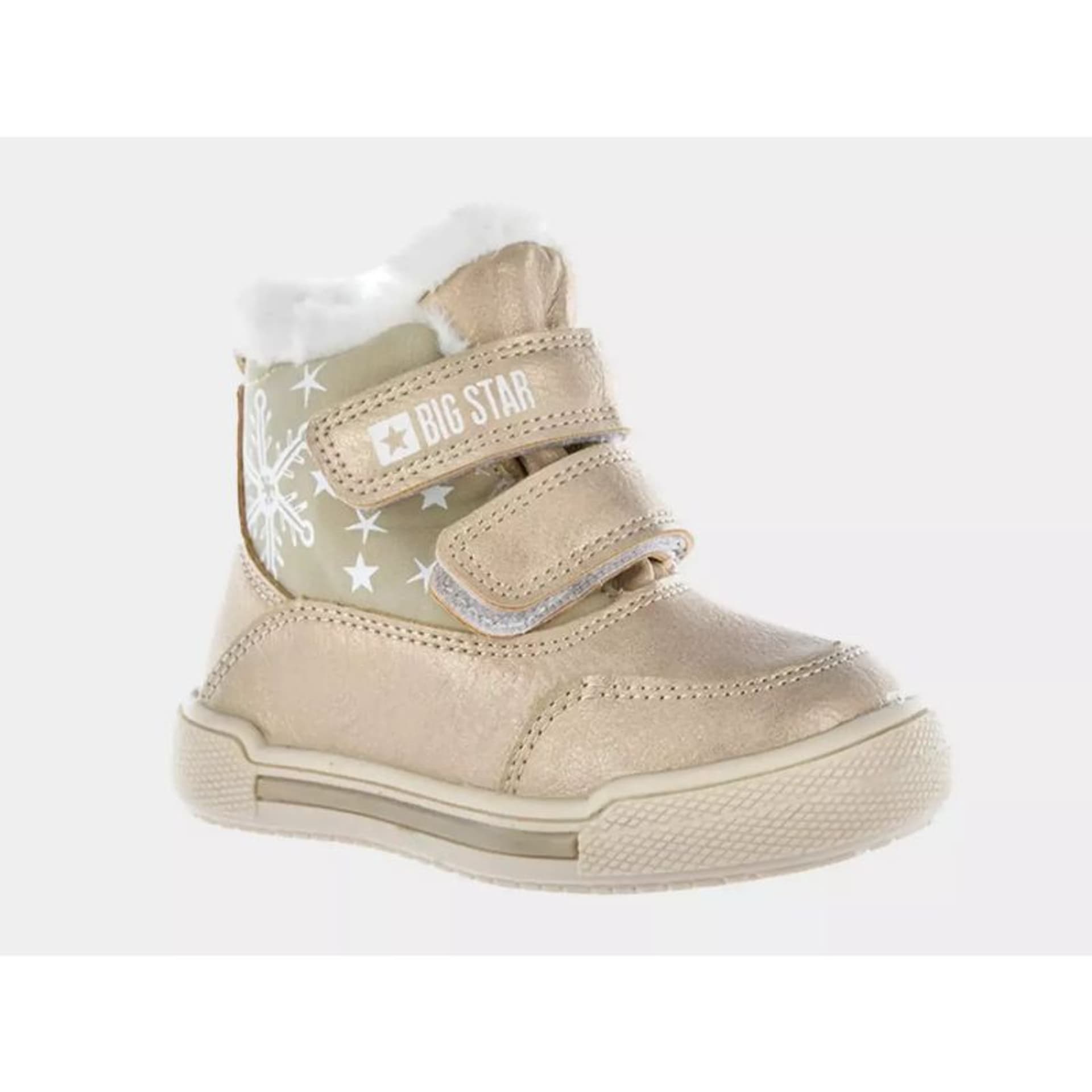 

Buty, śniegowce Big Star Jr KK3741 (kolor Beżowy/Kremowy. Złoty)