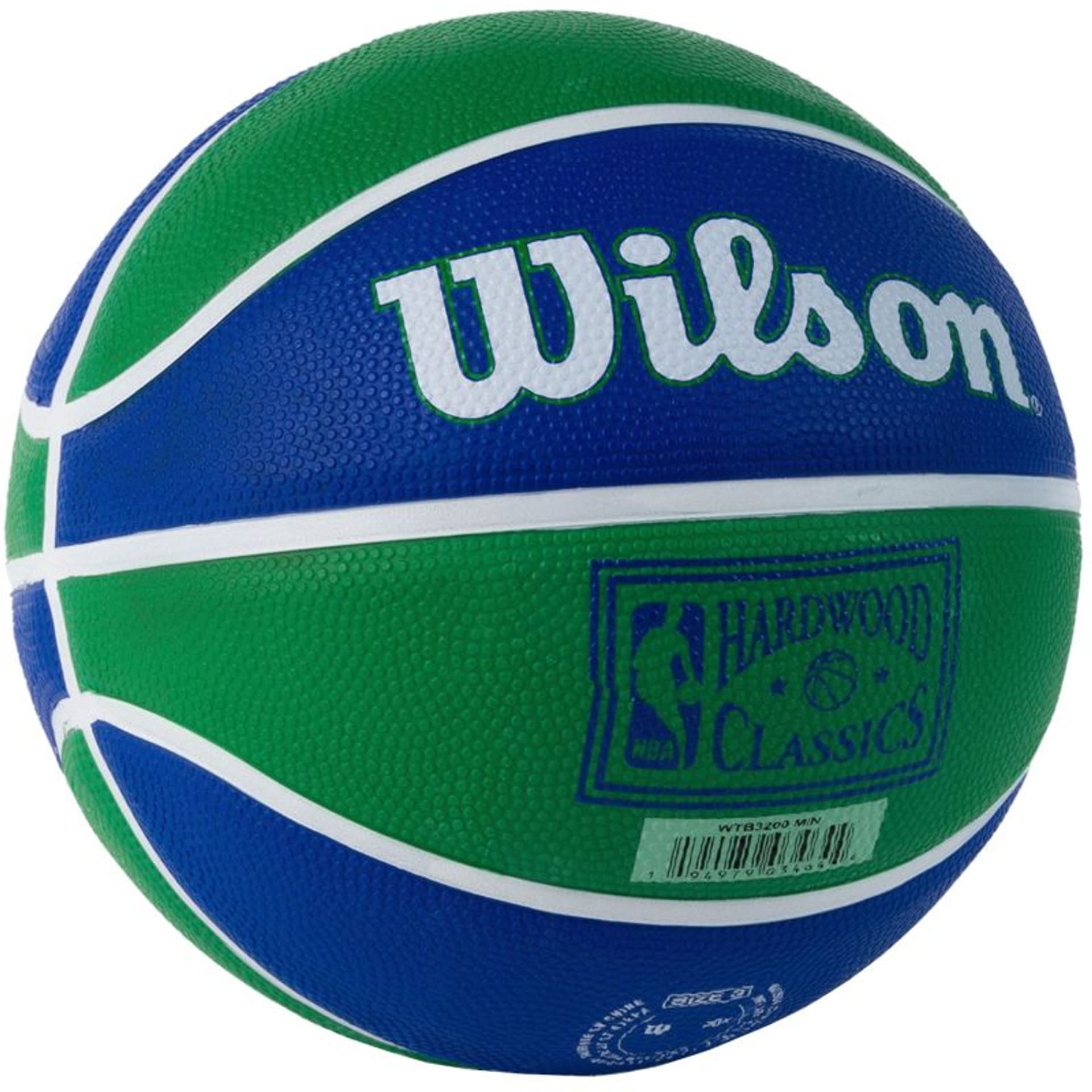 

Piłka Wilson Team Retro Minnesota Timberwolves Mini Ball (kolor Niebieski. Zielony, rozmiar 3)