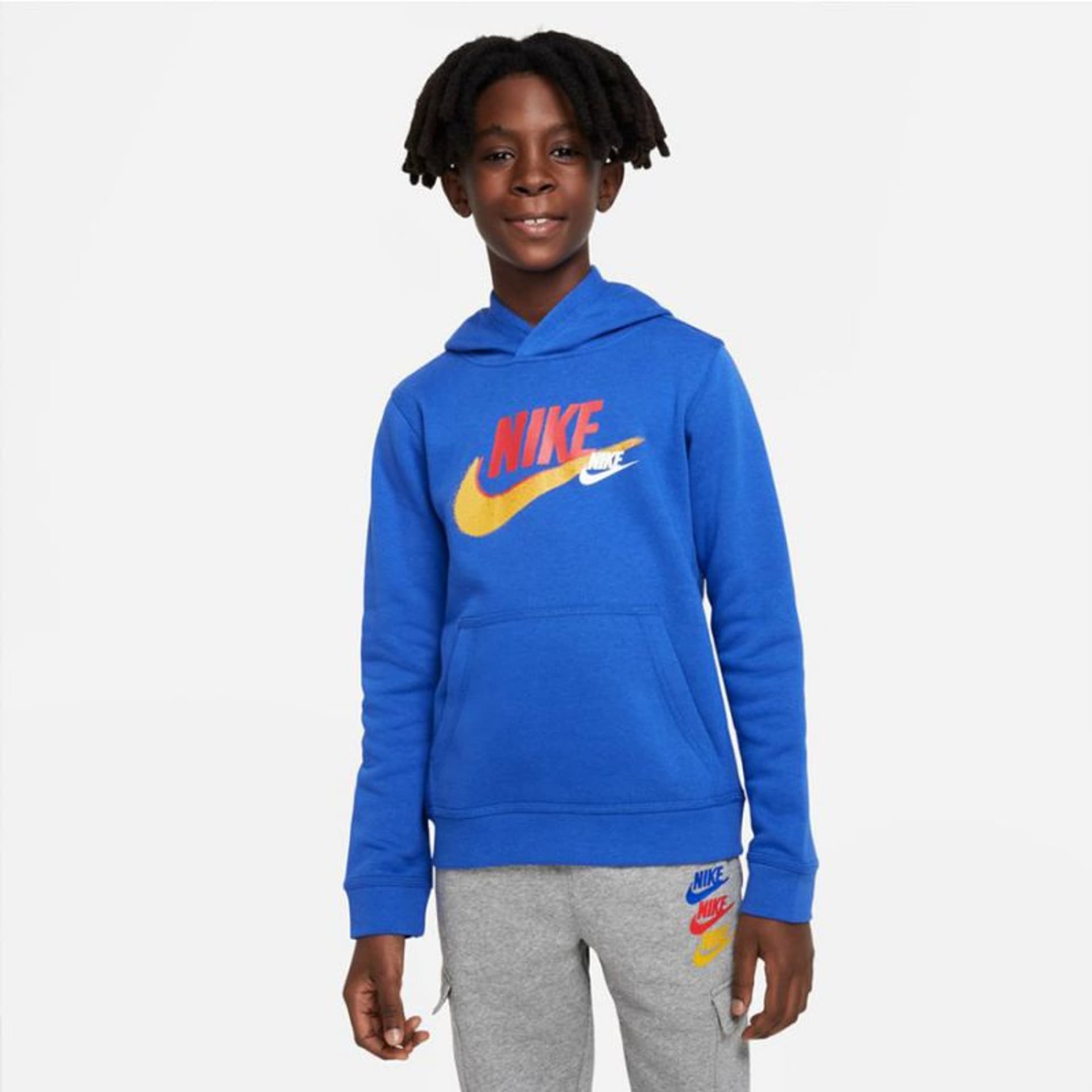 

Bluza Nike Sportswear SI Fleece PO Hoody Jr FD1197 (kolor Niebieski, rozmiar S (128-137))