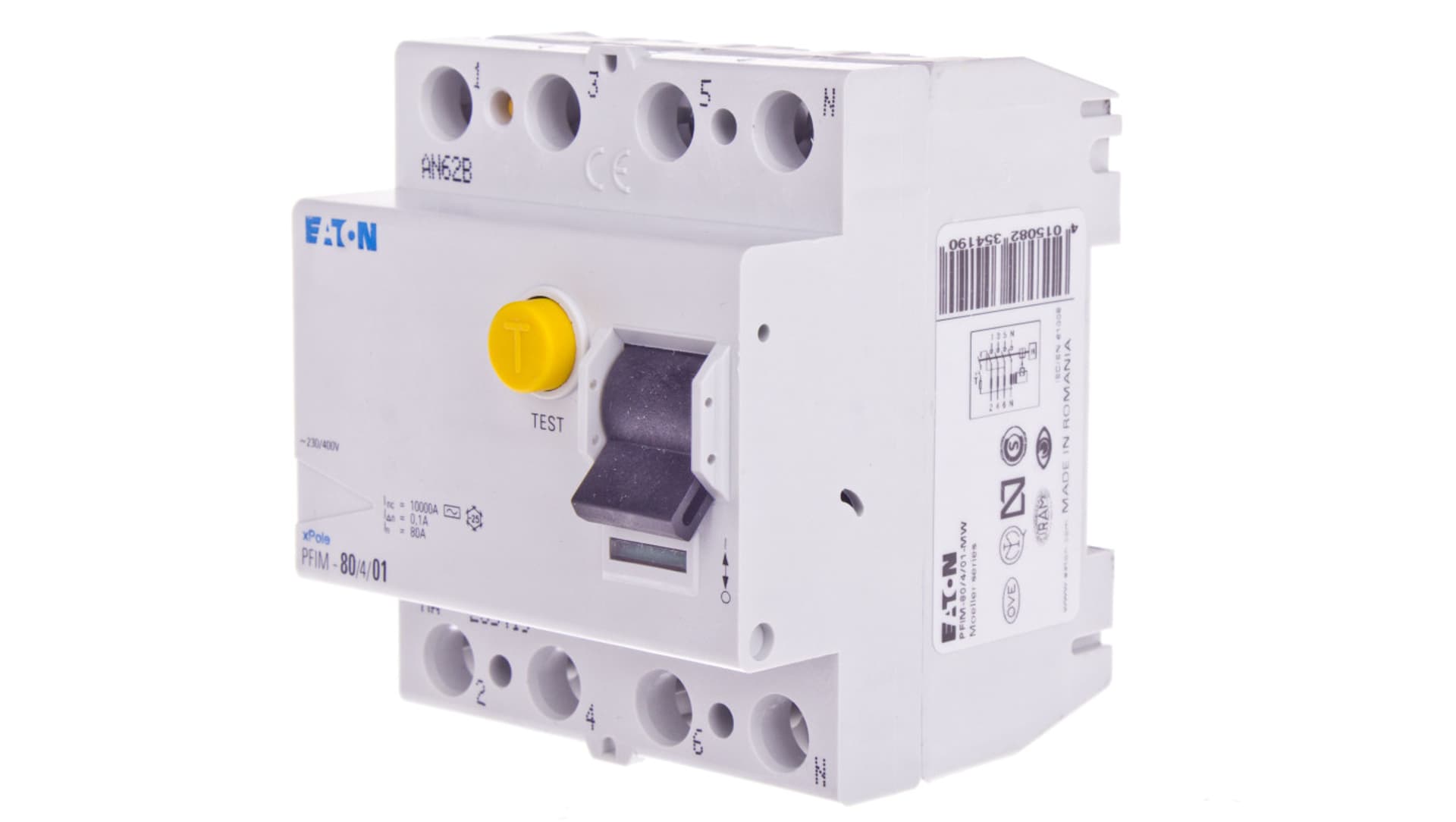 

Wyłącznik różnicowoprądowy 4P 80A 0,10A typ AC PFIM-80/4/01-MW 235419
