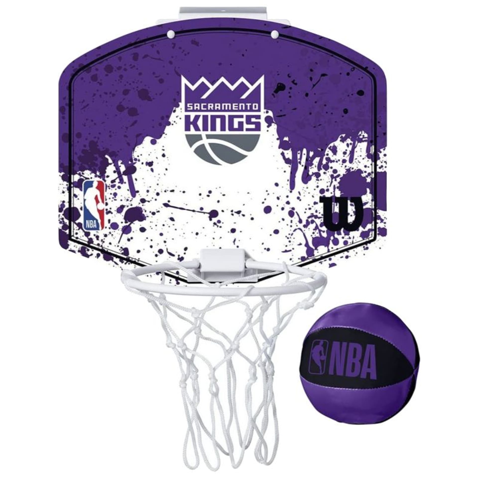 

Tablica do koszykówki Wilson NBA Team Sacramento Kings Mini Hoop (kolor Fioletowy, rozmiar, Kolor fioletowy/rozmiar one size