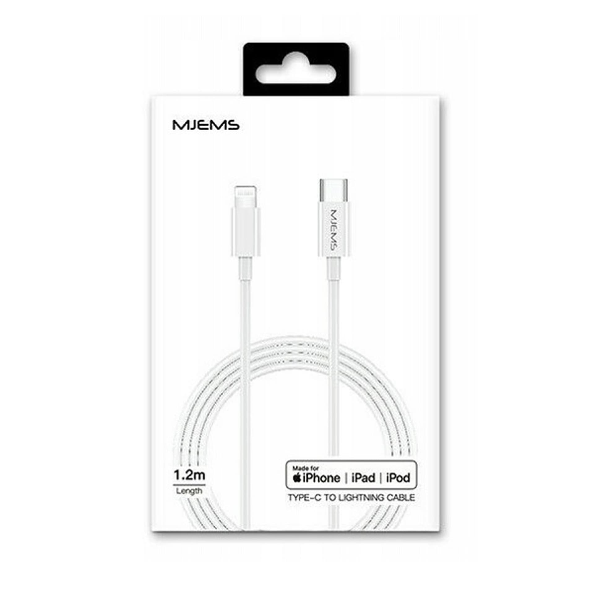 

USAMS MJEMS Kabel M1 MFI USB-C -Lightning PD 60W Fast Charging 1.2 m biały/white SJ329USB01 (US-SJ329)