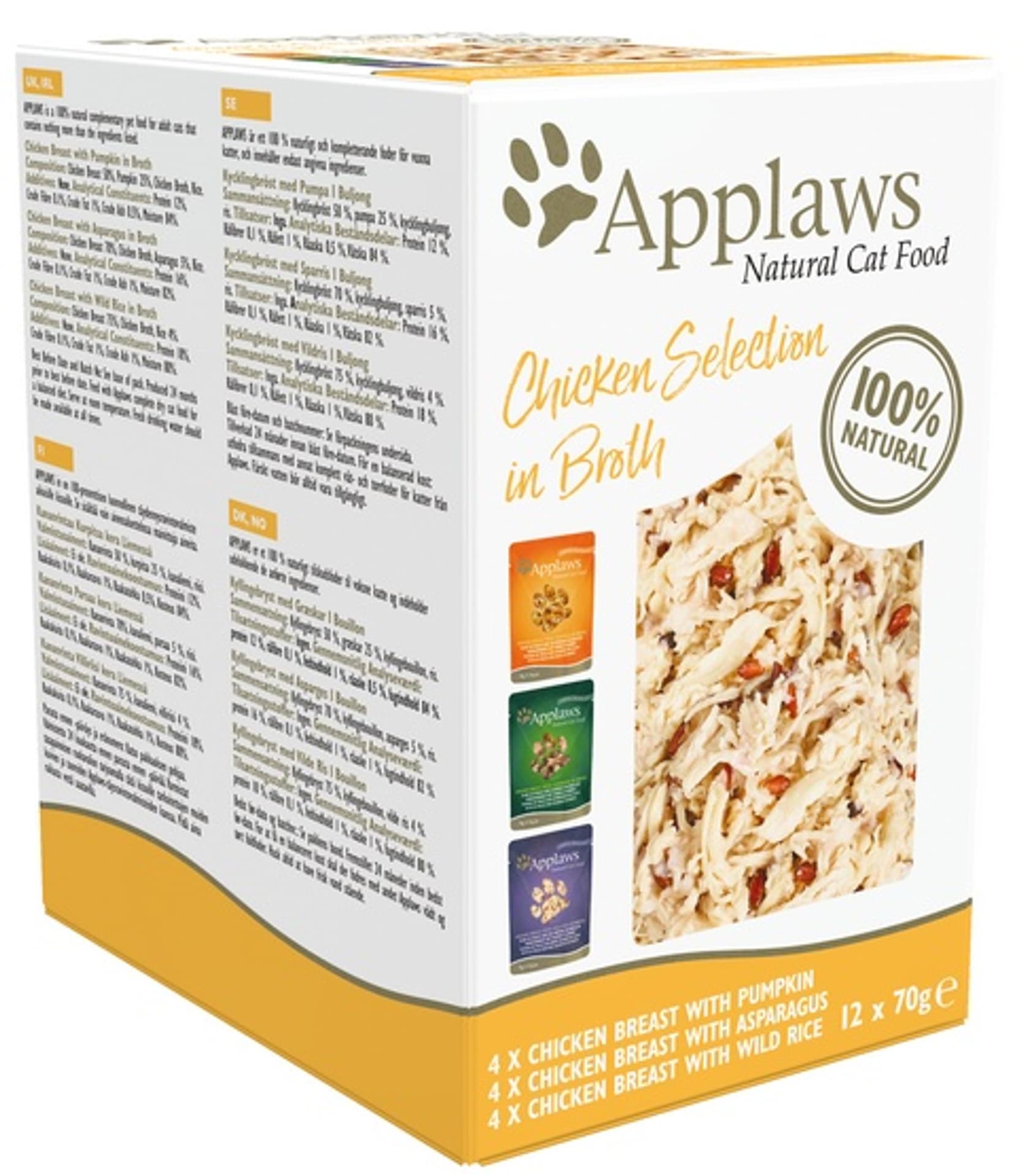

Applaws saszetki dla kota Chicken Selection Multi Pack 12x70g
