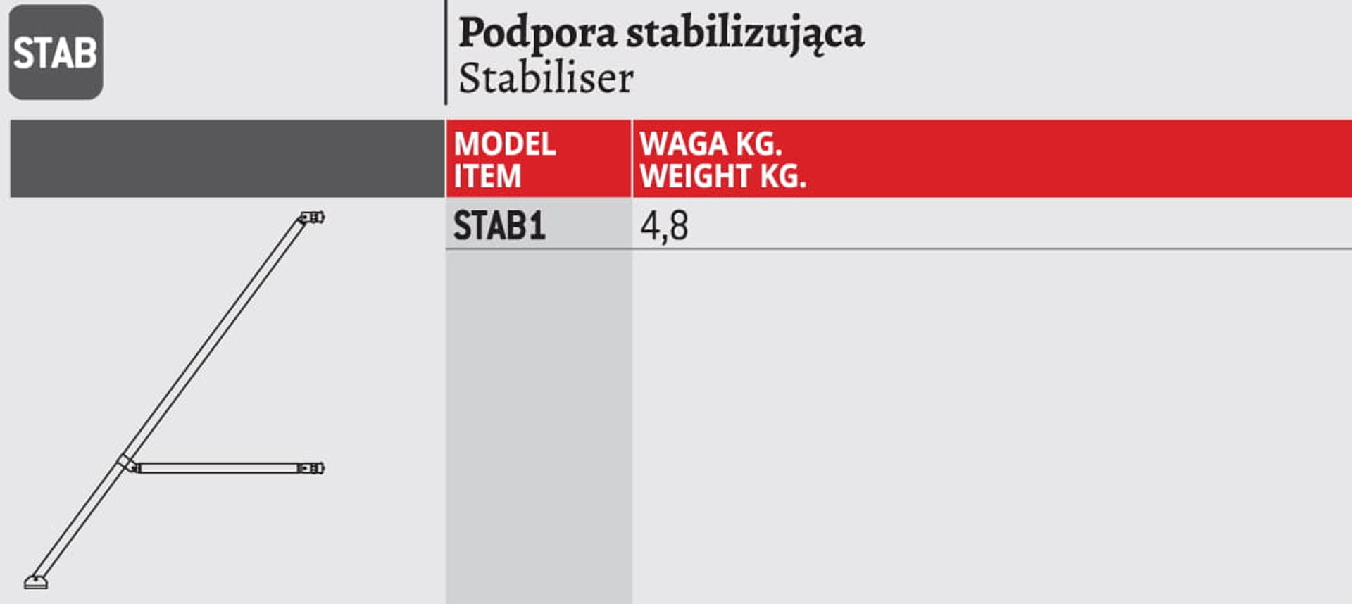 

STABILIZATOR RUSZTOWANIA COMPACT