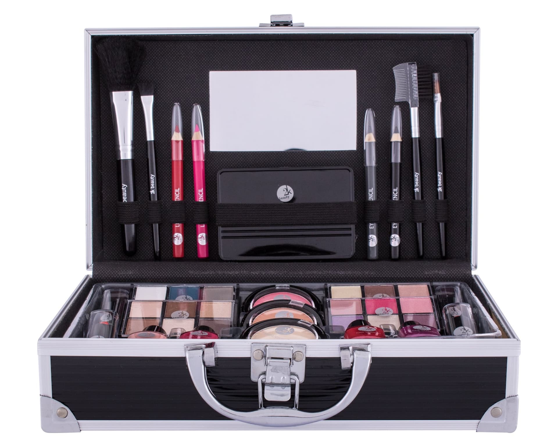 

2K Black Fabulous Beauty Train Case Zestaw kosmetyków 66,9g (W)