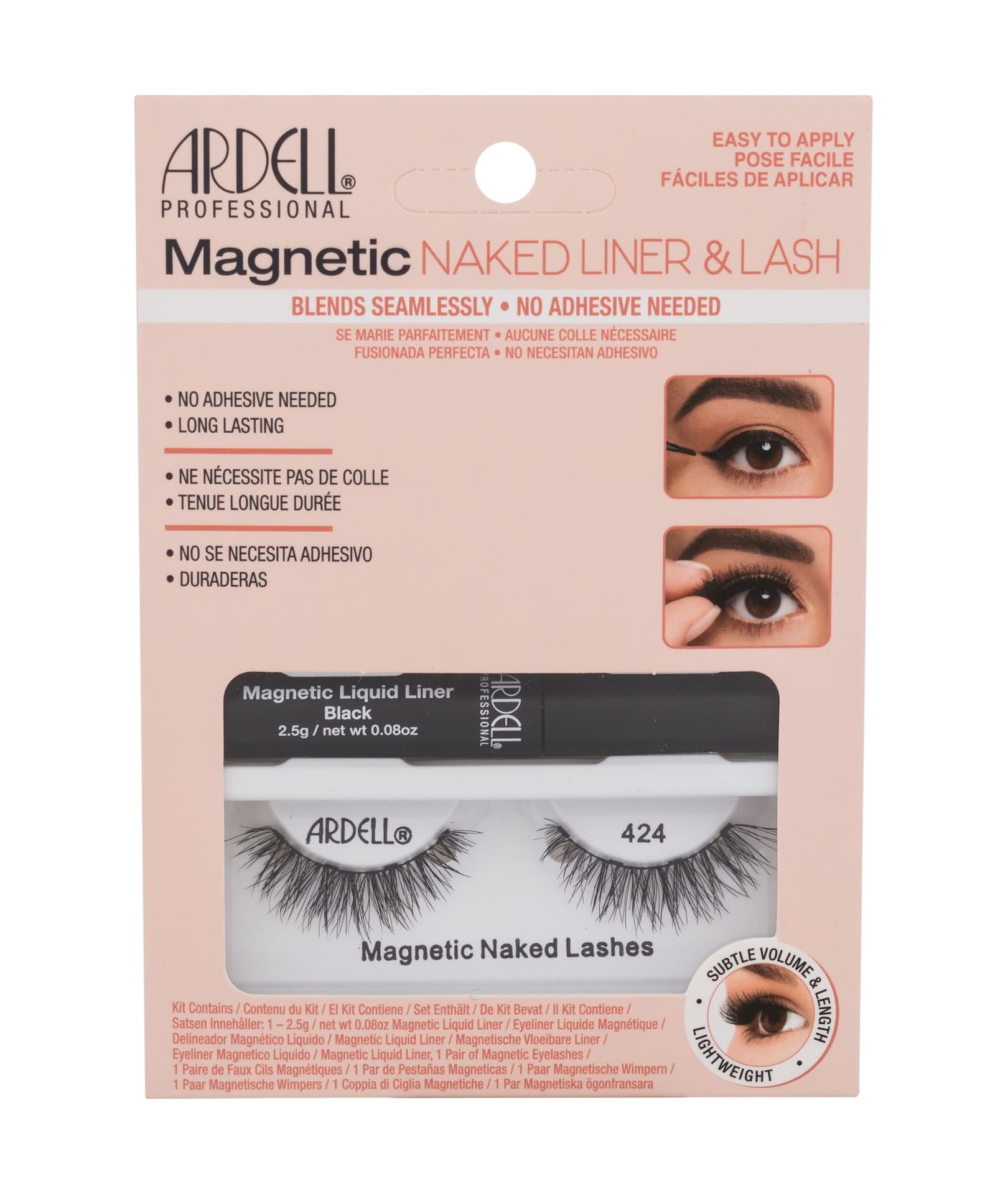 

Ardell Black Naked Lashes 424 Magnetic Sztuczne rzęsy 1 szt Sztuczne rzęsy Magnetic Naked Lashes 424 1 szt. + eyeliner Magnetic Liquid Liner 2,5g Black (W)