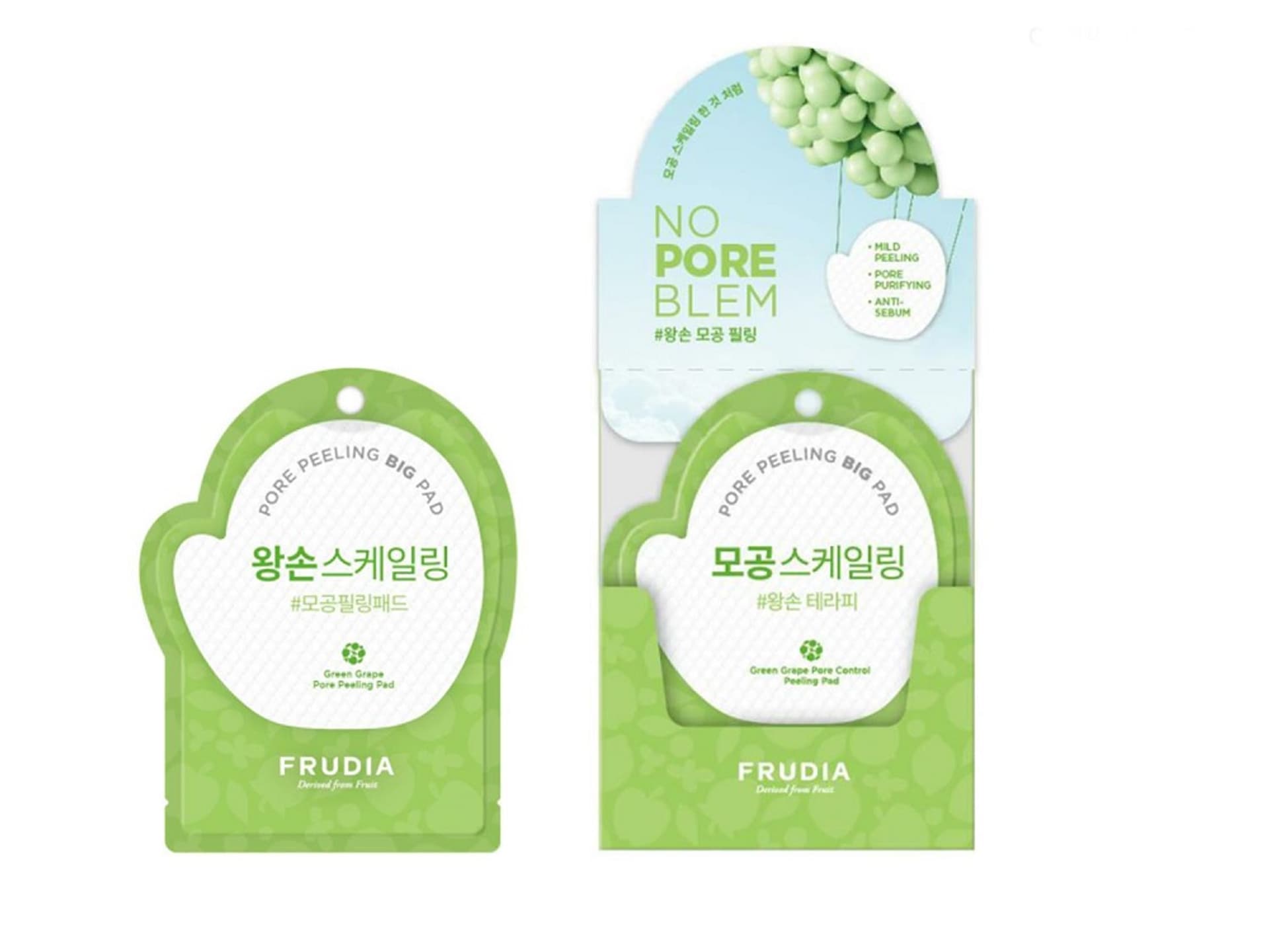 

Frudia Green Grape Pore Peeling Pad jednorazowy płatek złuszczający na bazie ekstraktu z winogron 1ml