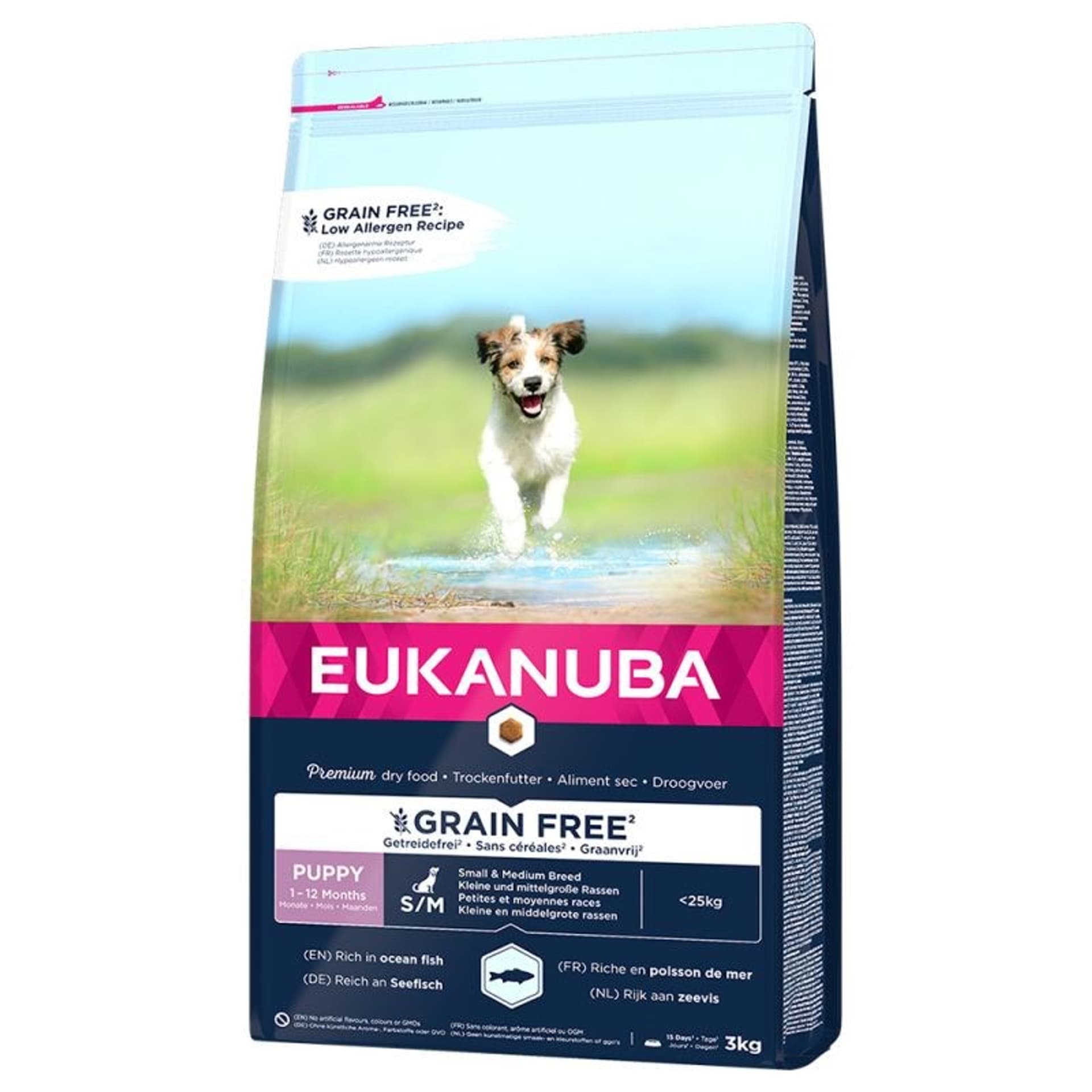 

EUKANUBA grain free Puppy small medium breed Ocean Fish 3KG