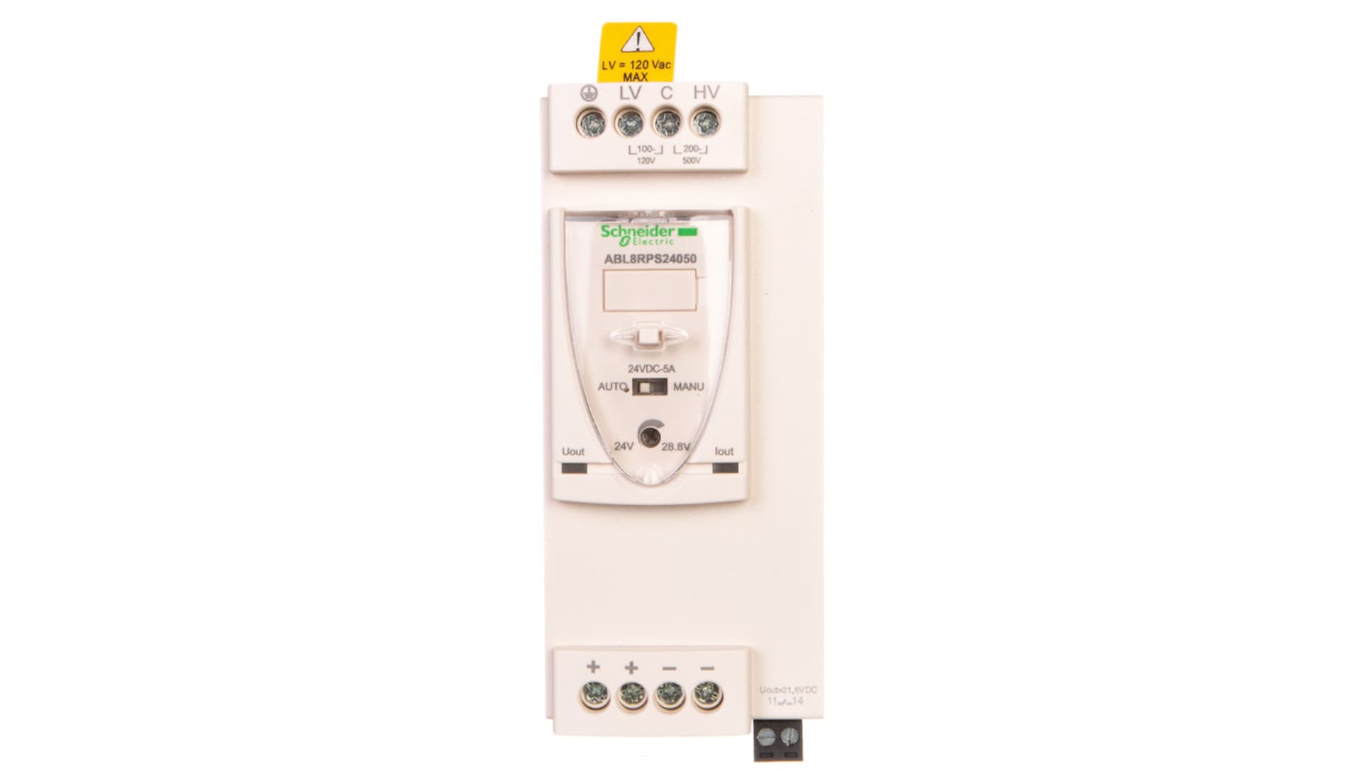 

Zasilacz impulsowy 100-120V/200-500V AC/24V DC 120W 5A ABL8RPS24050