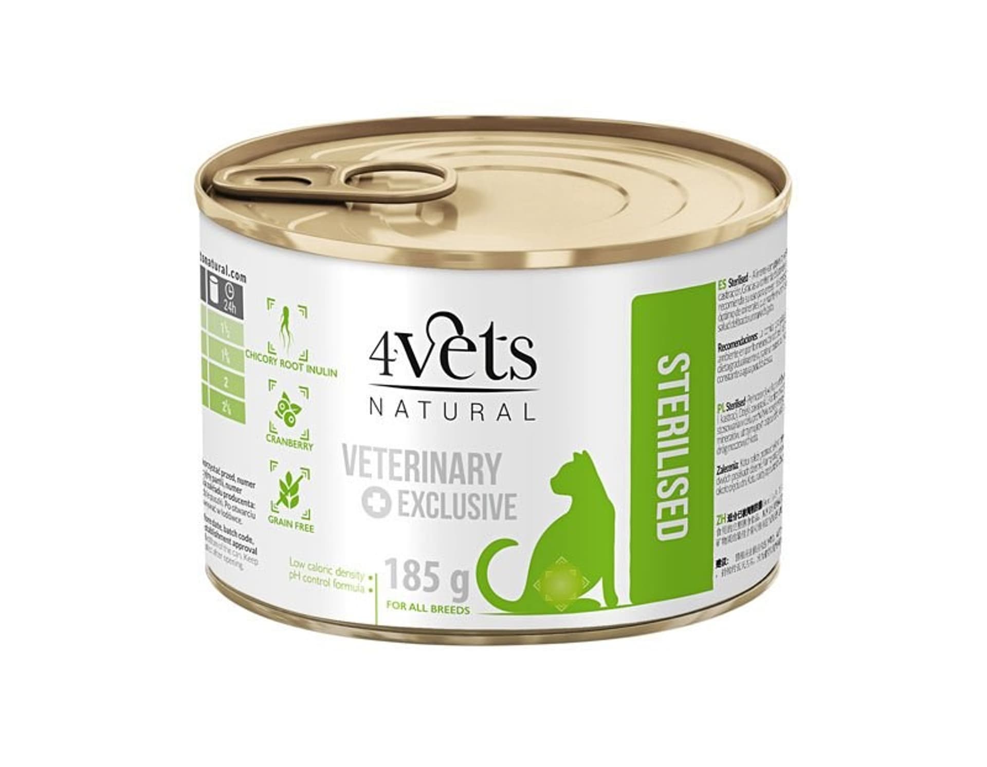 

4VETS NATURAL - Sterylised Cat 185g