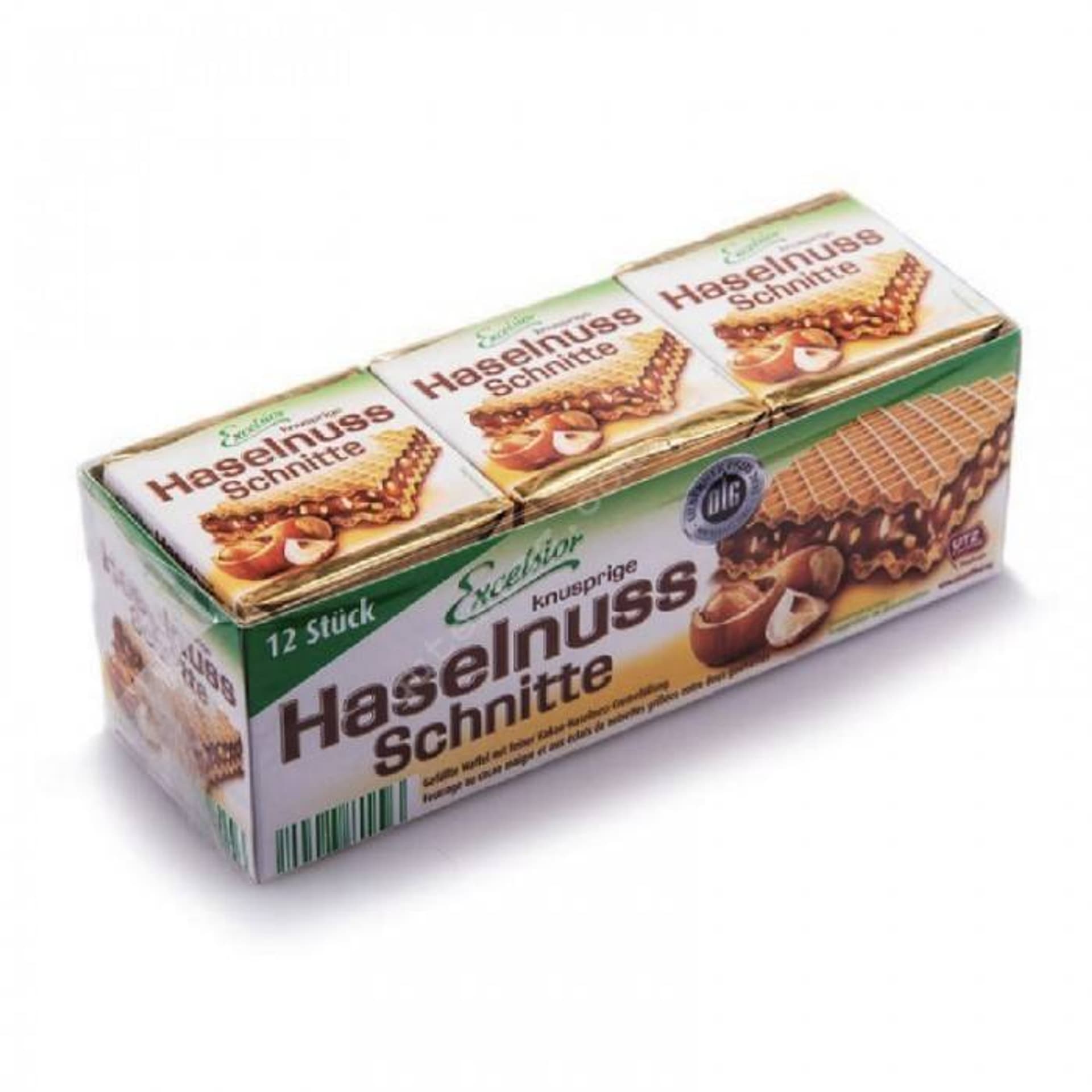 

Excelsior Haselnuss Schnitte 12 szt.