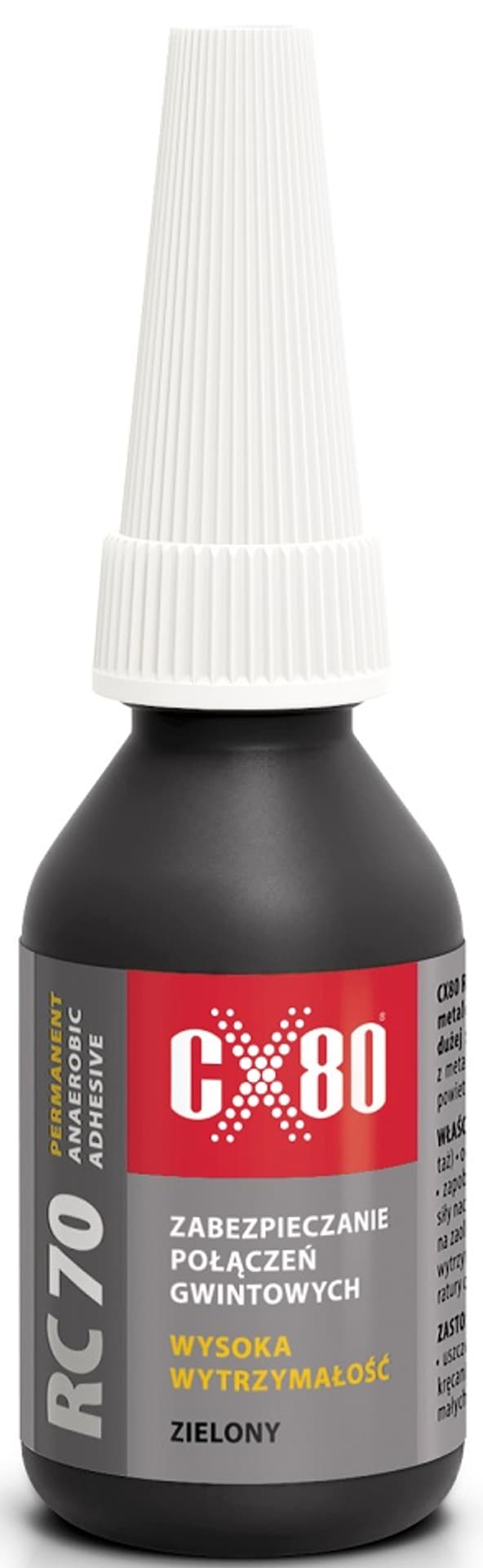 

KLEJ ANAEROBOWY DO ŚRUB O DUŻEJ SILE ŁĄCZENIA 10ML