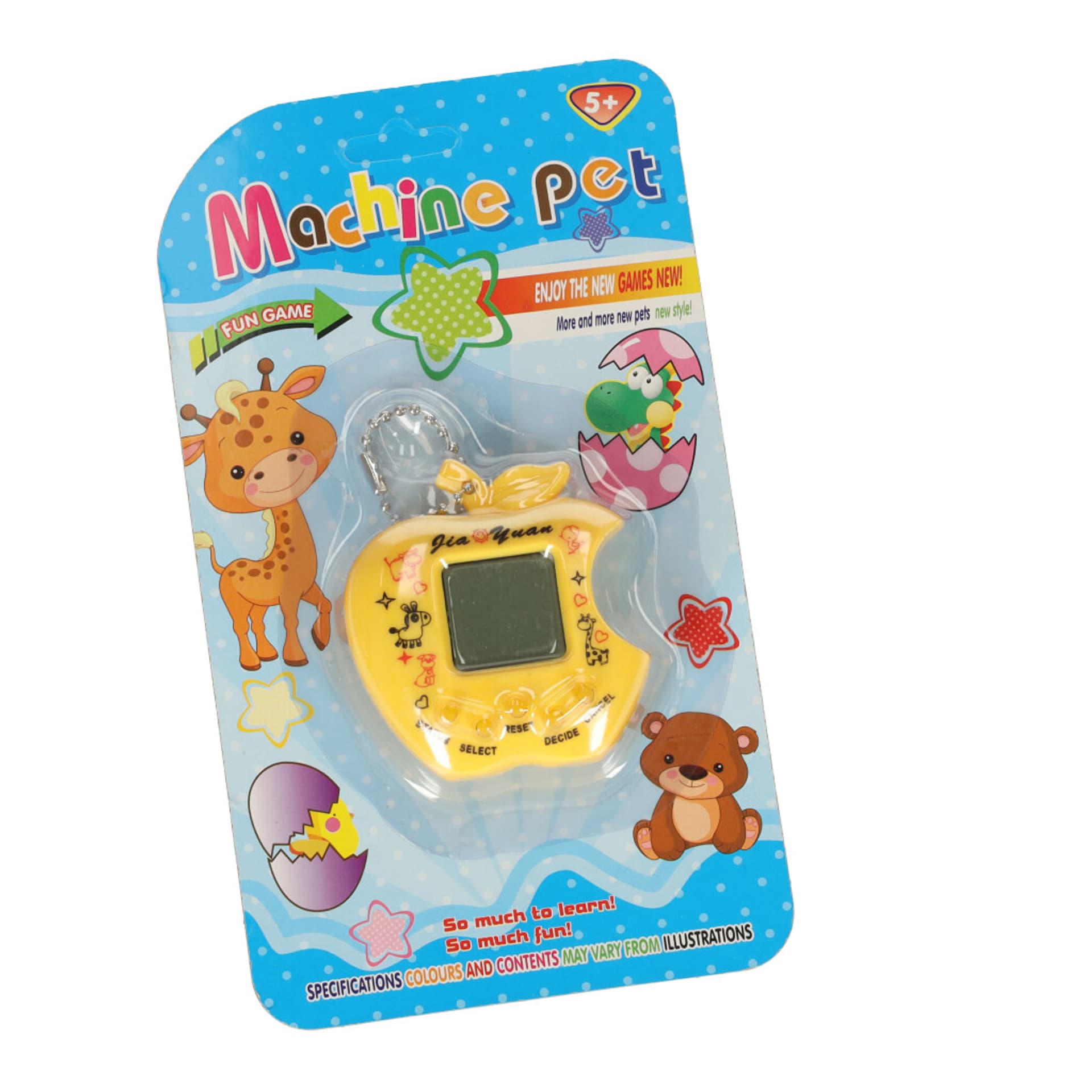 

Zabawka Tamagotchi elektroniczna gra jabłko żółte