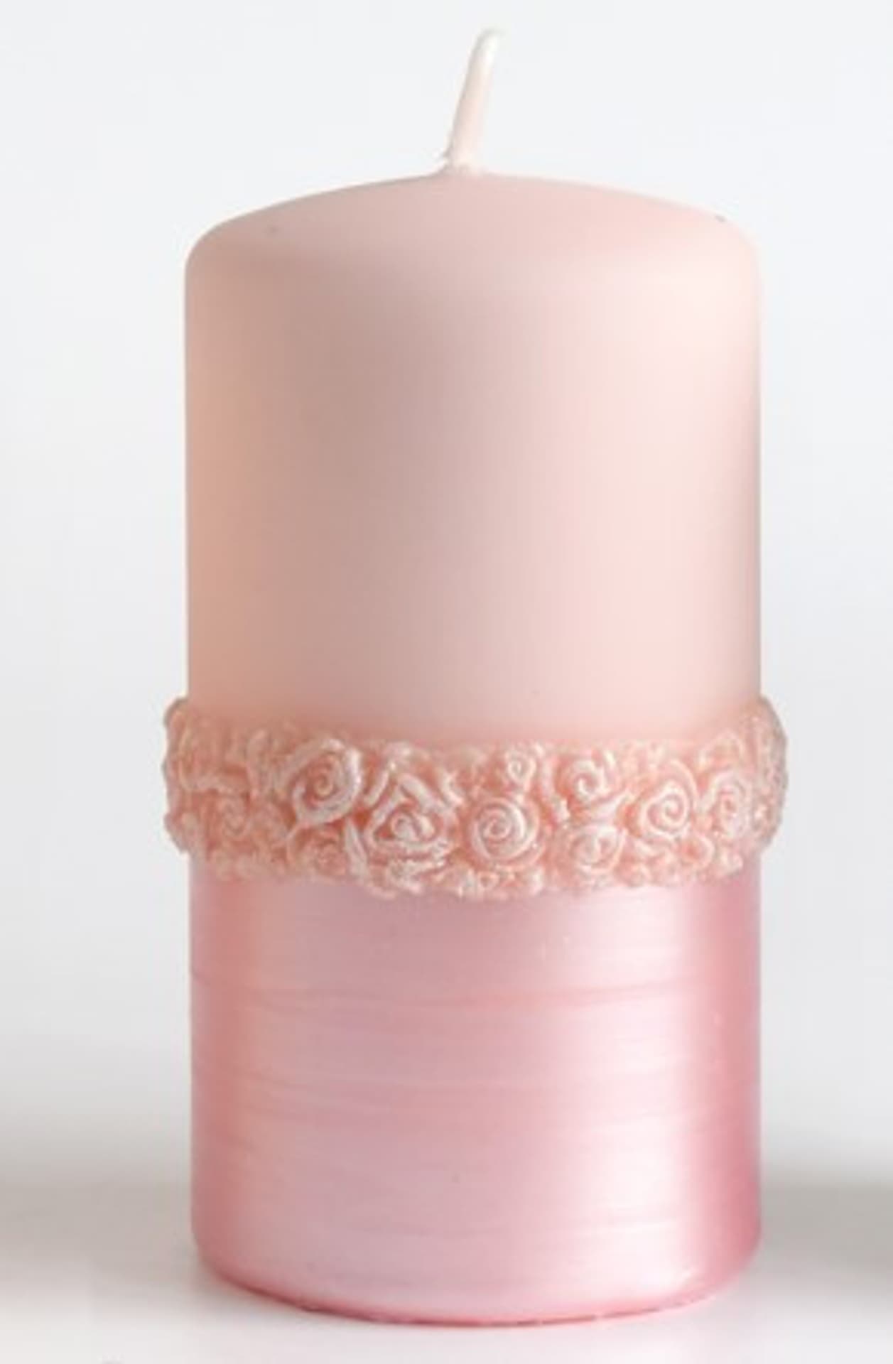 

Świeca BELLA walec duży 7xh17,5cm parafinowa rose gold