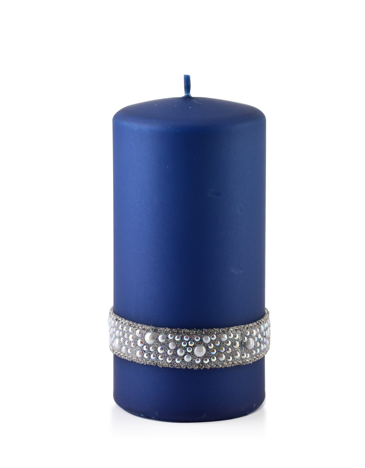

Świeca CRYSTAL Walec średni P 7xh14cm parafinowa granatowa
