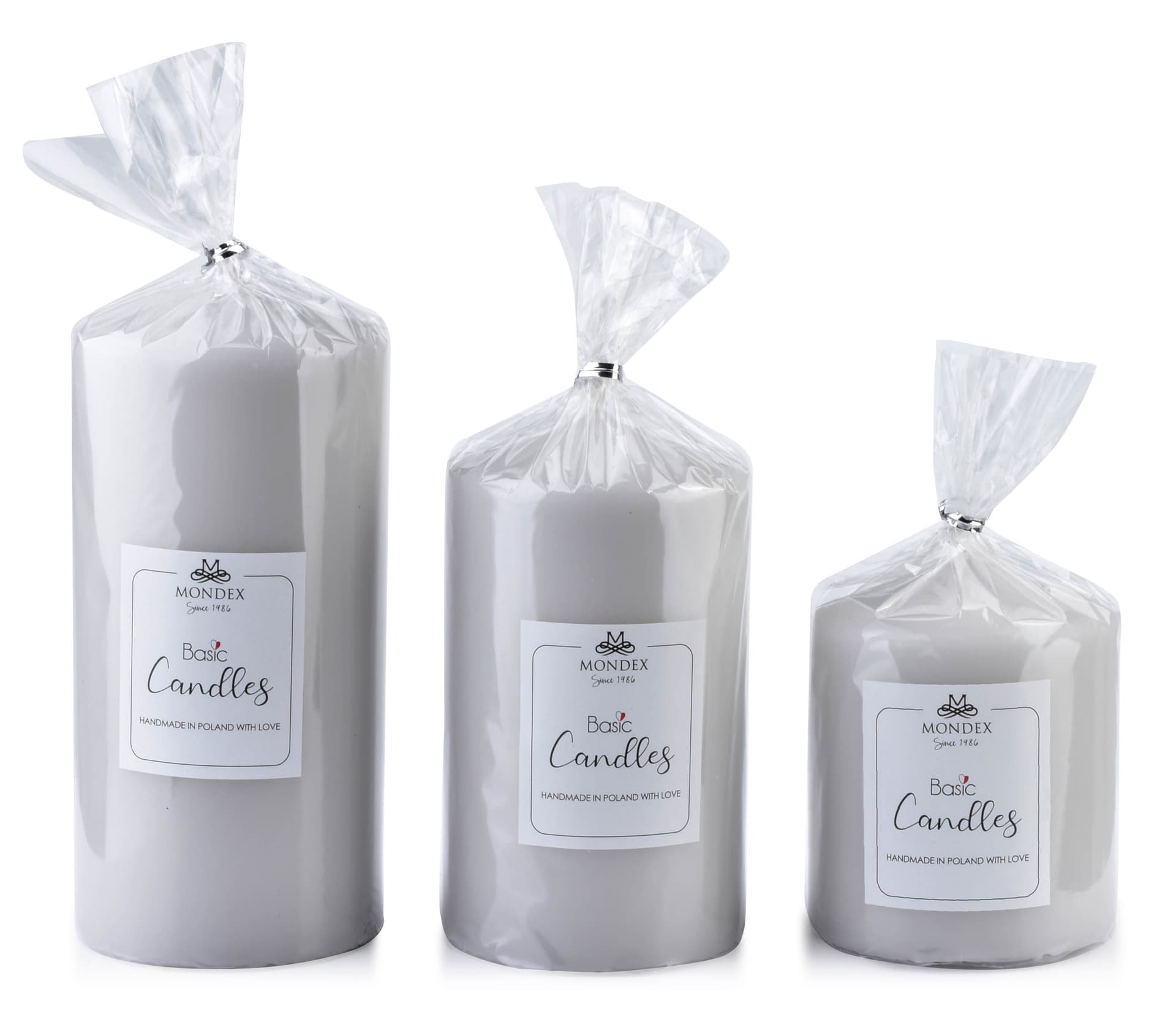 

Świeca CLASSIC CANDLES walec mały 8xh10cm szara
