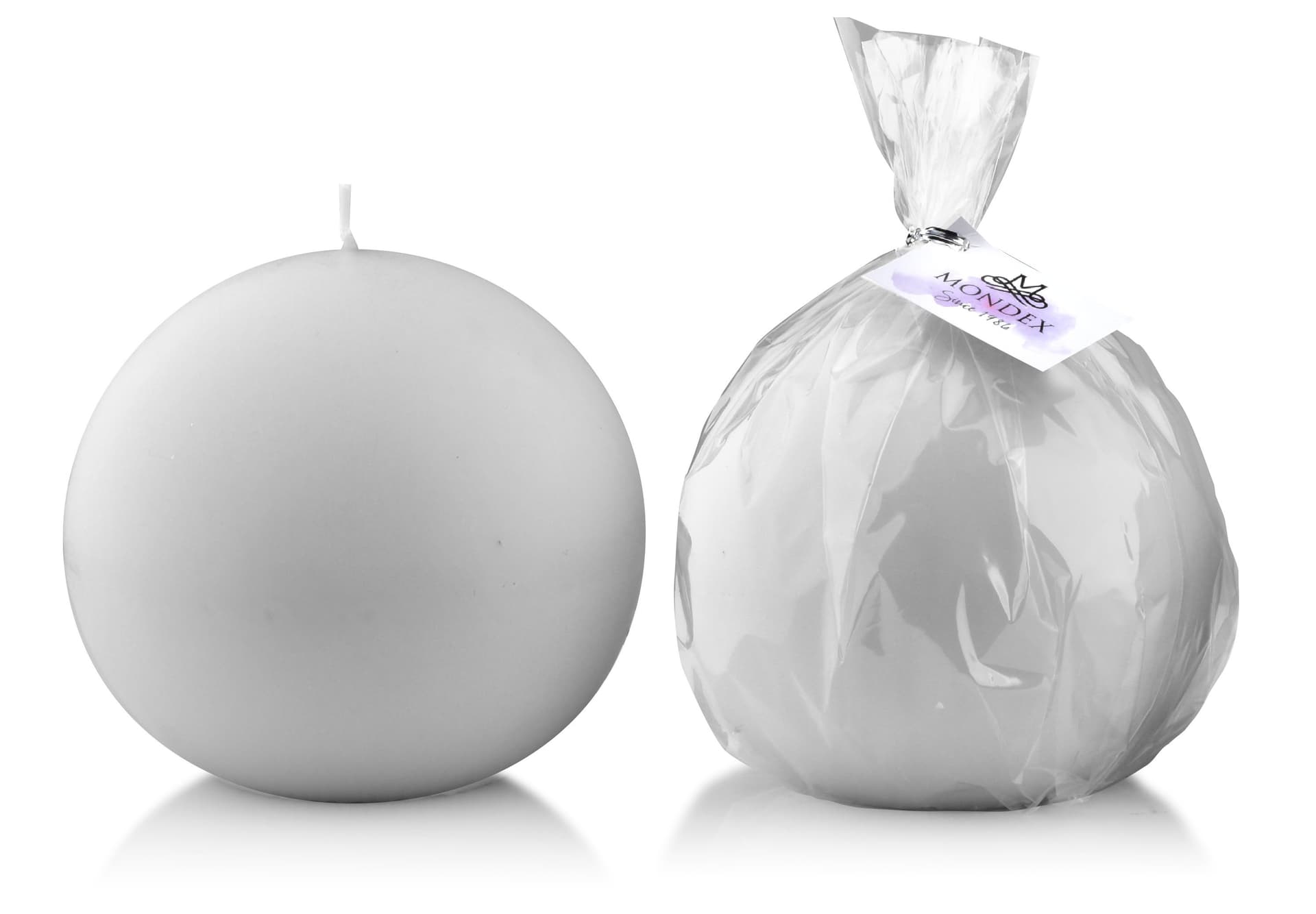 

Świeca CLASSIC CANDLES Kula 10cm parafinowa SZARA