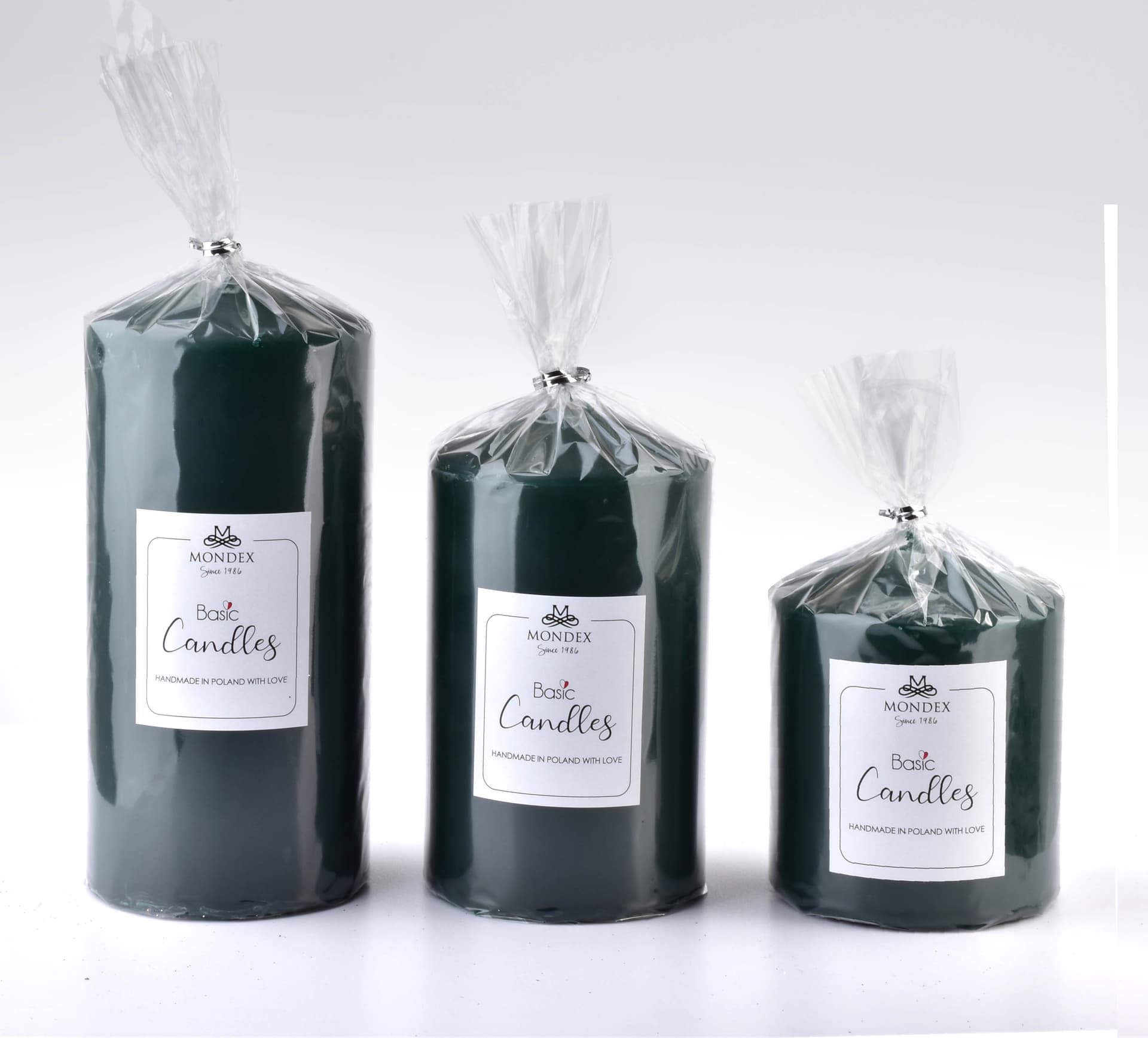 

Świeca CLASSIC CANDLES walec duży 8xh18cm zielona