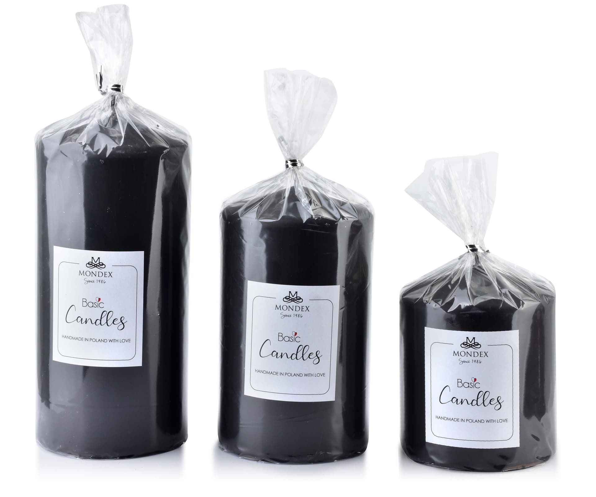 

Świeca CLASSIC CANDLES walec średni 8xh14cm czarna