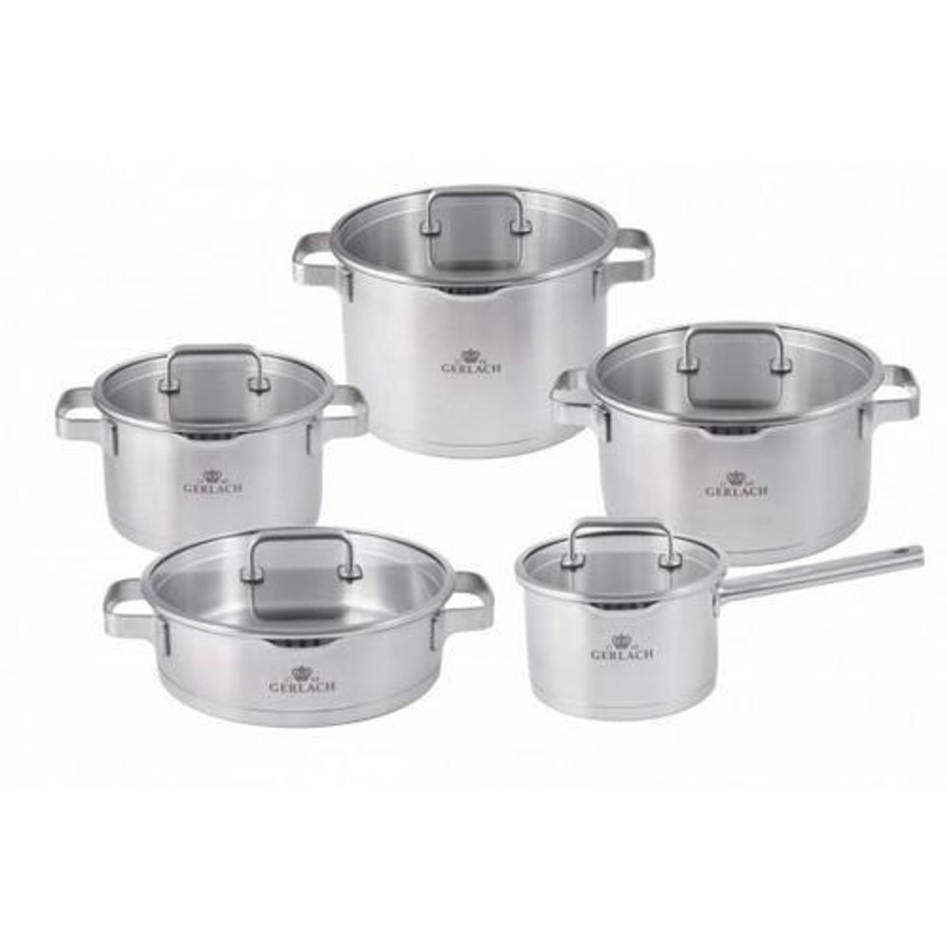 

PRESTIGE PLUS Komplet garnków 10elem. 342M 20/24/24/24cm+rondel16cm +dzbanek GRATIS