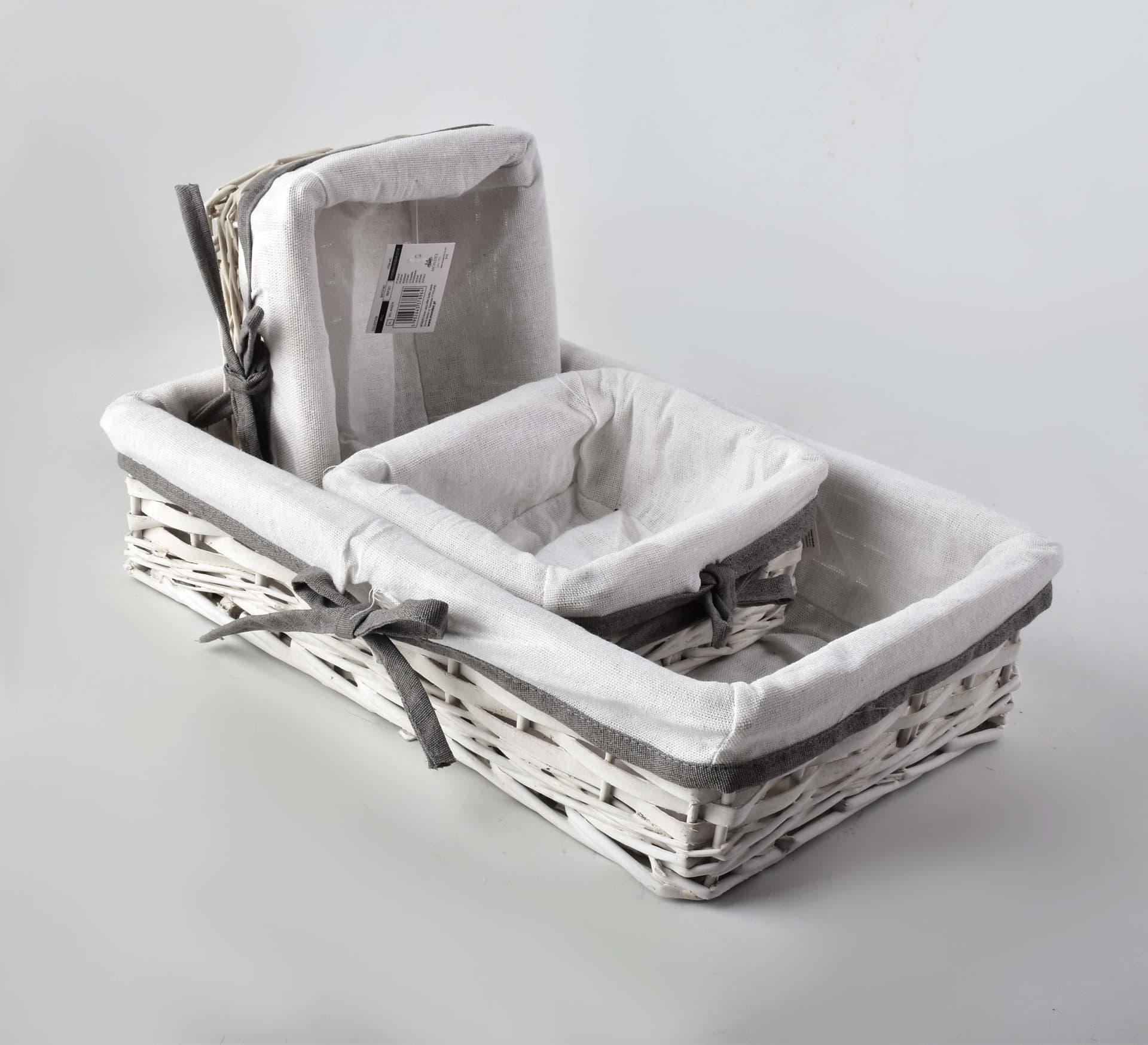

WILL Komplet 3 koszy L:39x25xH9/2xM:19X16Xh8CM