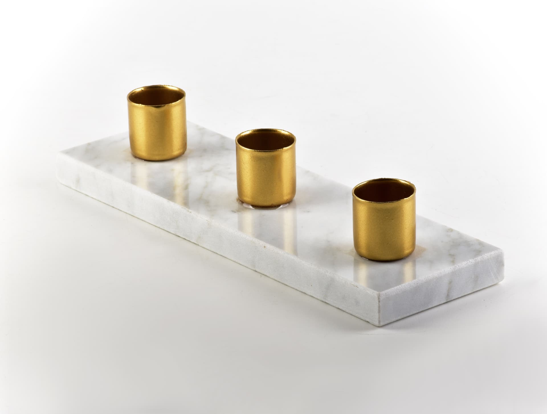 

CEDRIC MARBLE Świecznik 20x6,5xh4cm 3 świece