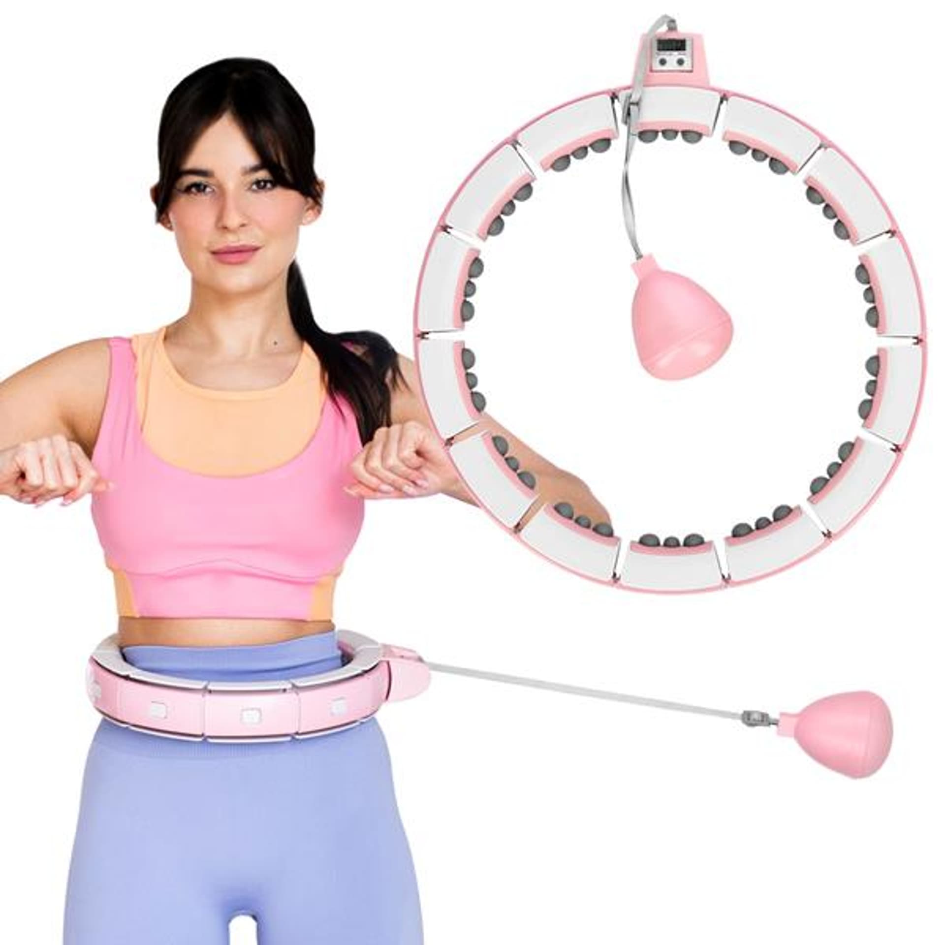 

FH06 PINK HULA HOP Z OBCIĄŻNIKIEM I LICZNIKIEM