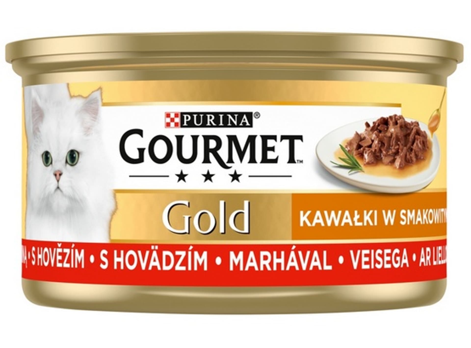 

Gourmet Gold Sauce Delight mokra karma dla kota z wołowiną 85g