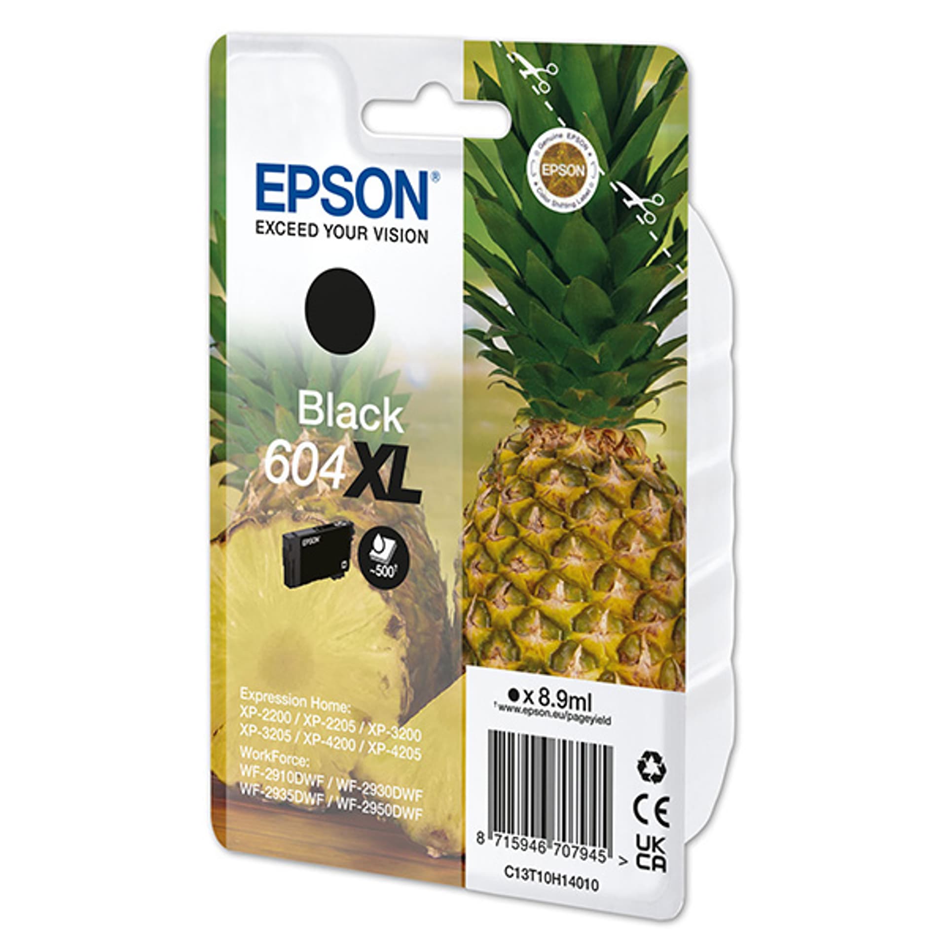 

Epson oryginalny ink / tusz C13T10H14010, T10H140, 604XL, black, 500s, 8.9ml, Epson XP-2200, XP-3200, XP-4200, WF-2930DWF, WF-2950