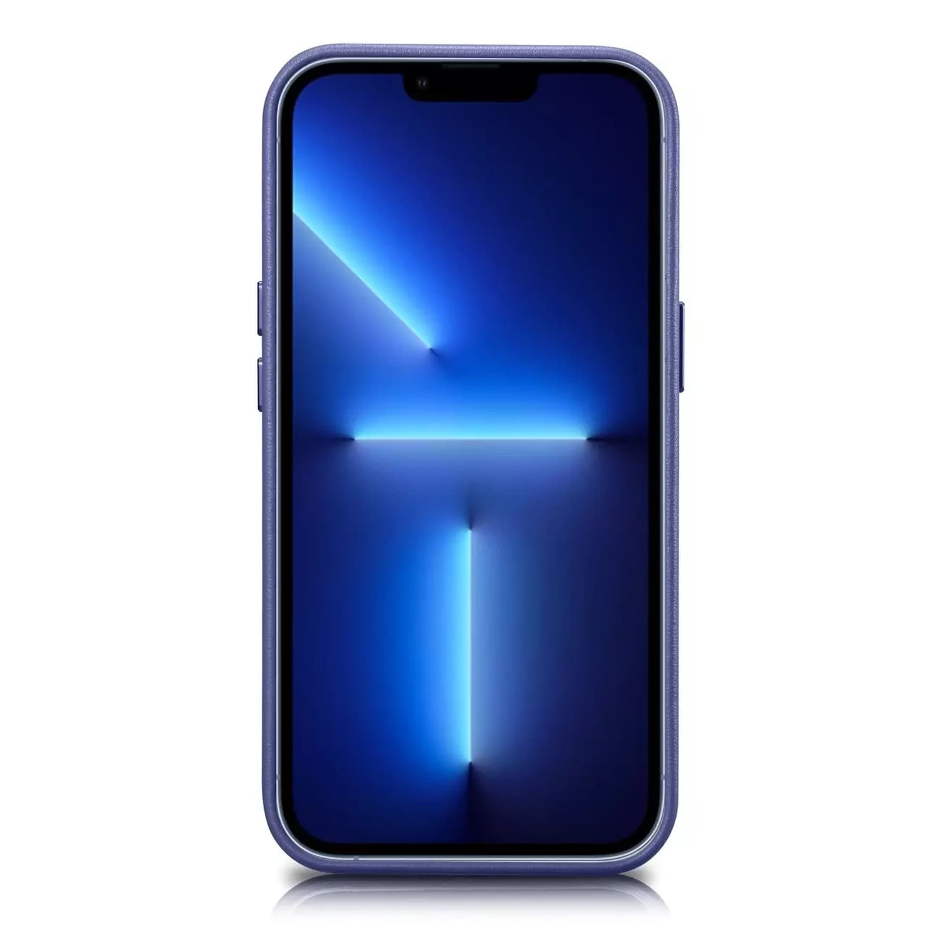 

Etui na telefon iCarer Case Leather z naturalnej skóry do iPhone 14 Plus jasnofioletowy (kompatybilne z MagSafe)