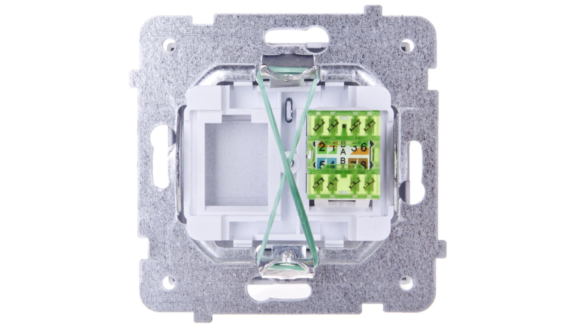 

SONATA Gniazdo komputerowe pojedyncze RJ45 kat.5e srebro mat KRONE GPK-1R/K/m/38