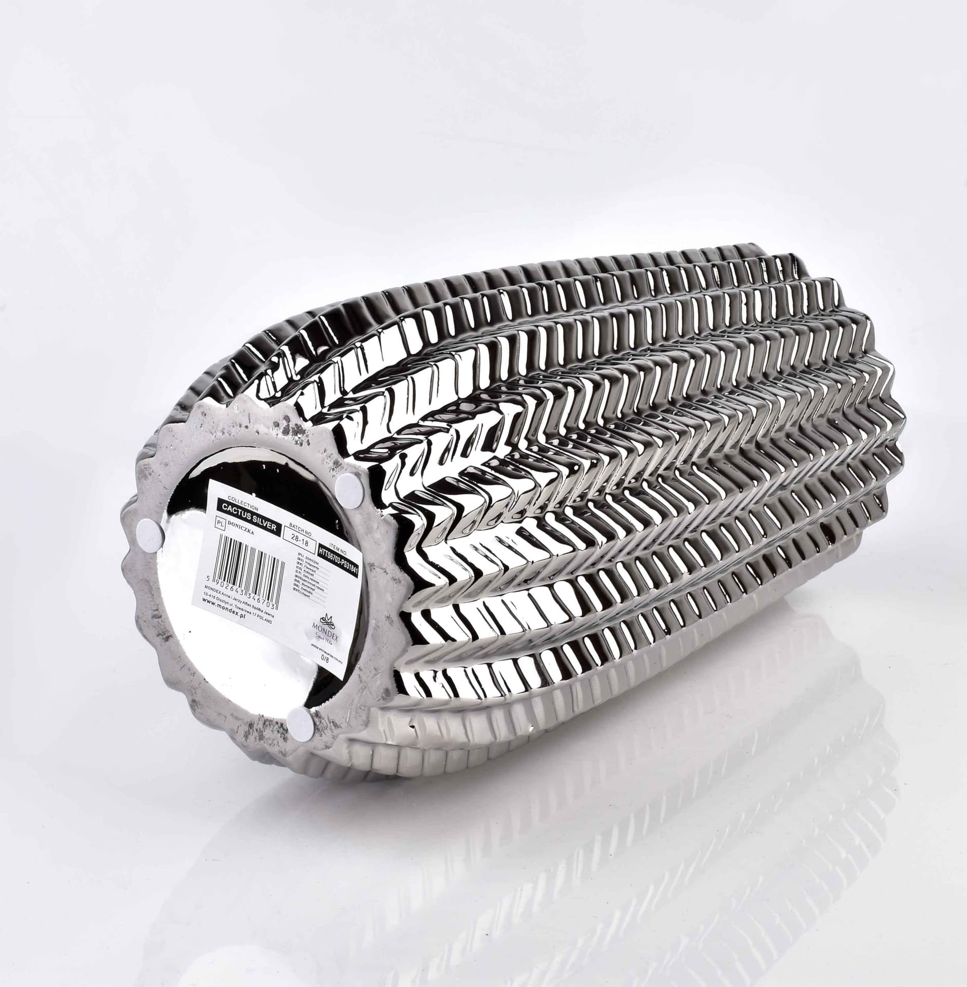 

CACTUS SILVER WAZON 11xh27cm