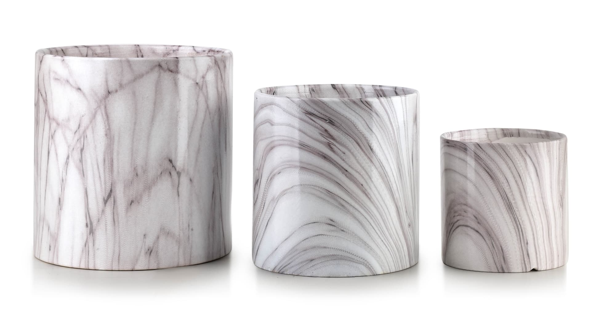 

NEVA MARBLE KOMPLET 3 DONICZEK xL:14Xh15 L:11,5Xh11,5 M:8,5Xh8,5cm