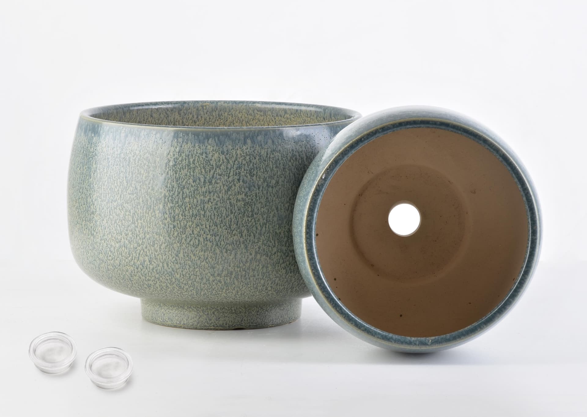 

NEVA Komplet 2 osłonek XL23xh16cm L17xh13cm zieleń nakrapiana