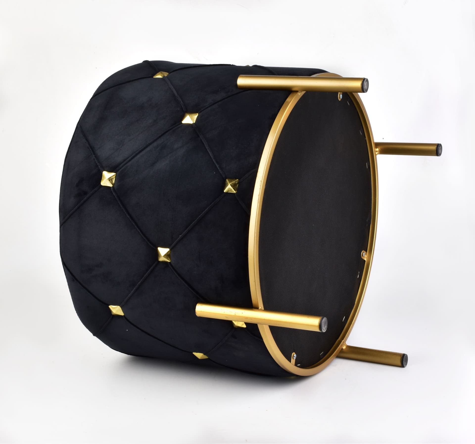 

TULLY Puf czarny h40x46cm
