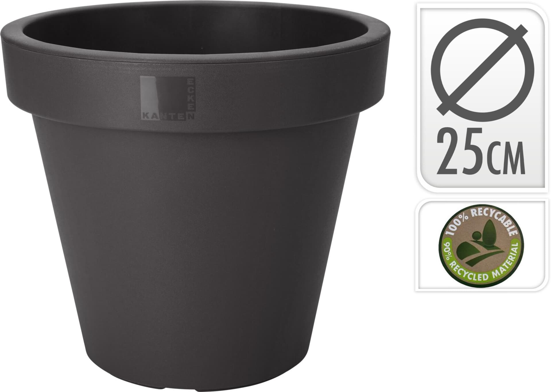 

DONICZKA OKRĄGŁA 25CM ANTRACYT