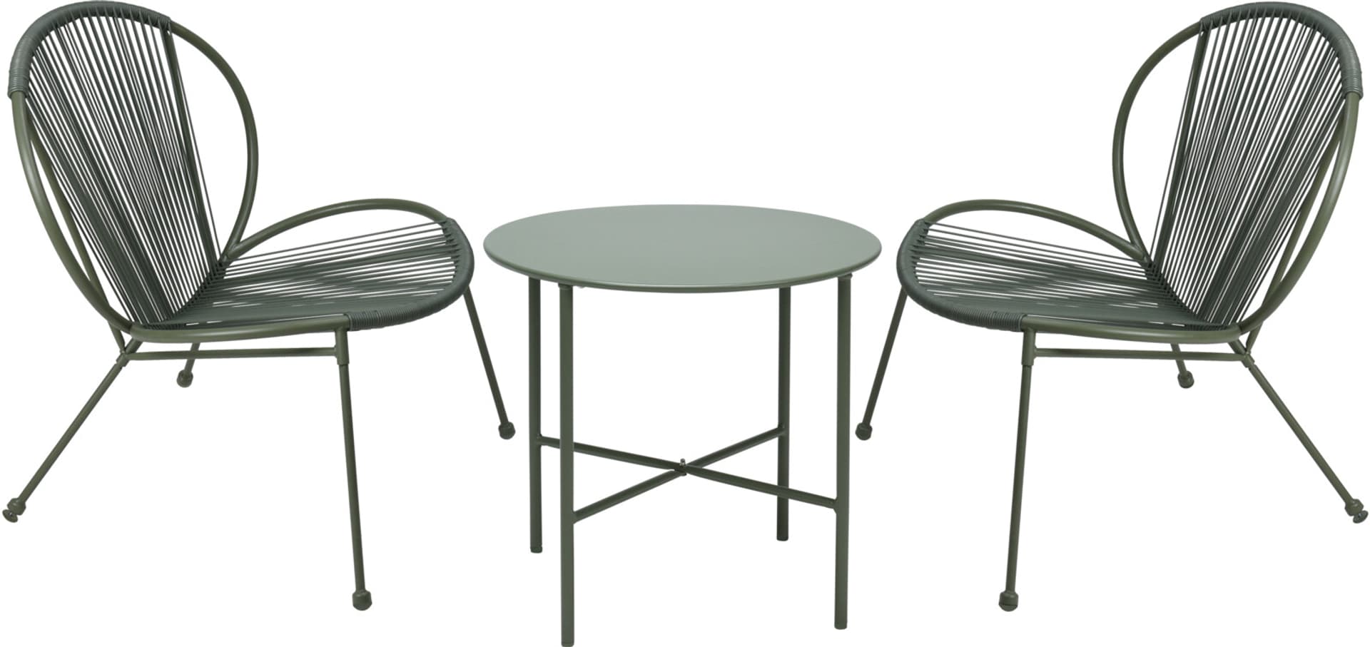 

MEBLE OGRODOWE 3 SZT: DWA FOTELE I STOLIstolik 50x45cm /krzesło 64,5x74,5x76cm