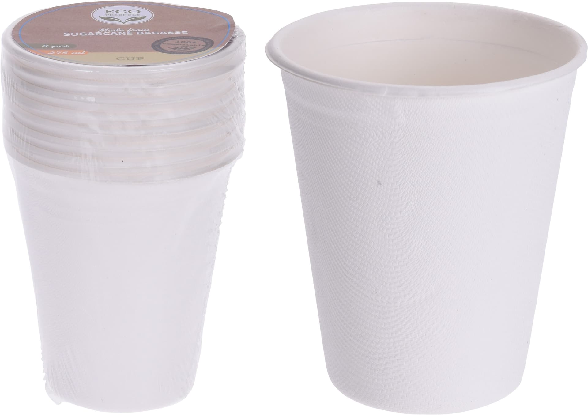 

Komplet 8 KUBKÓW 275ML BIODEGRADOWALN.