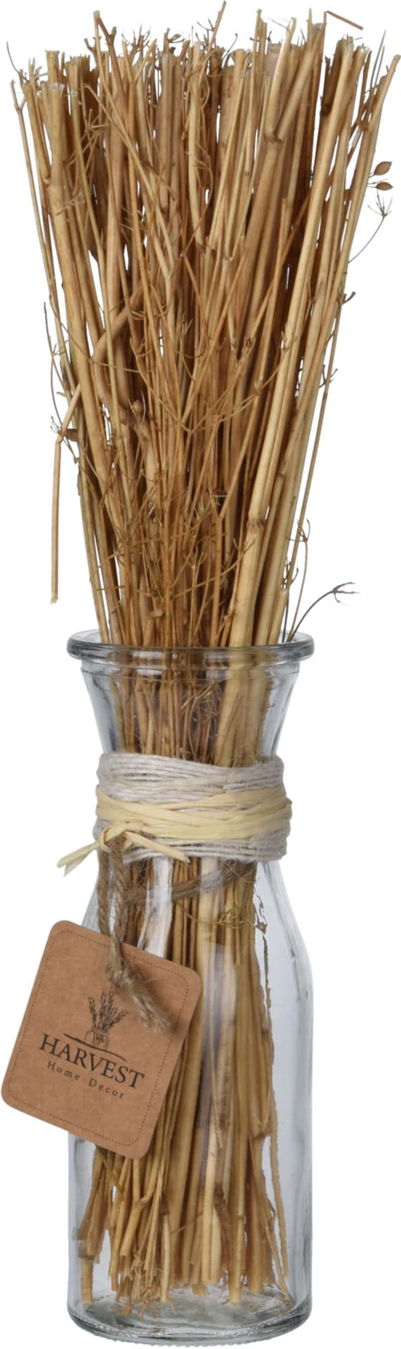 

TRAWA DECO W SZKLANYM WAZONIE h32cm BOHO