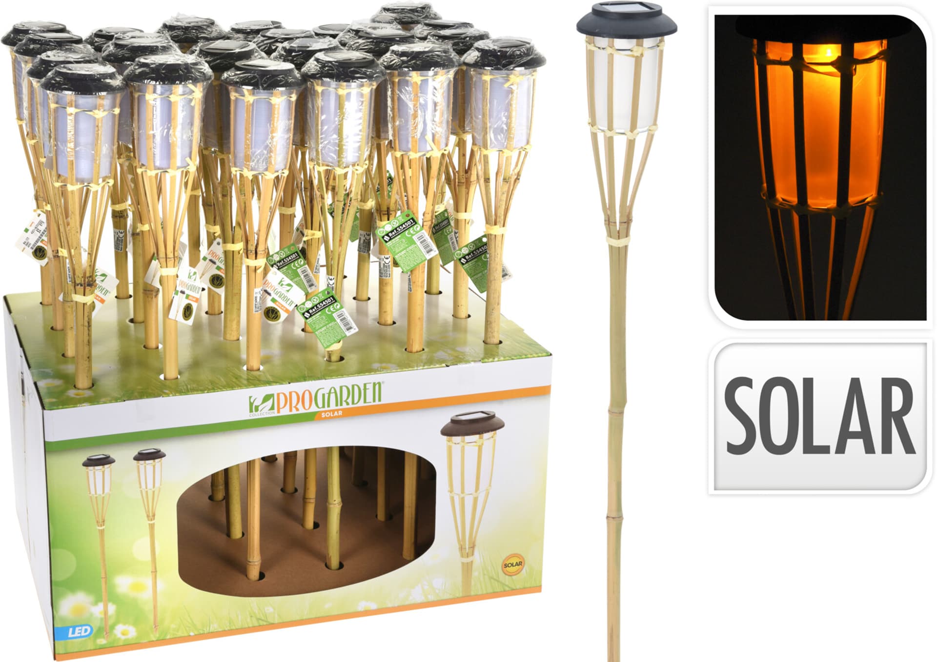 

LAMPA SOLARNA NATURALNY BAMBUS 65CM BOHO
