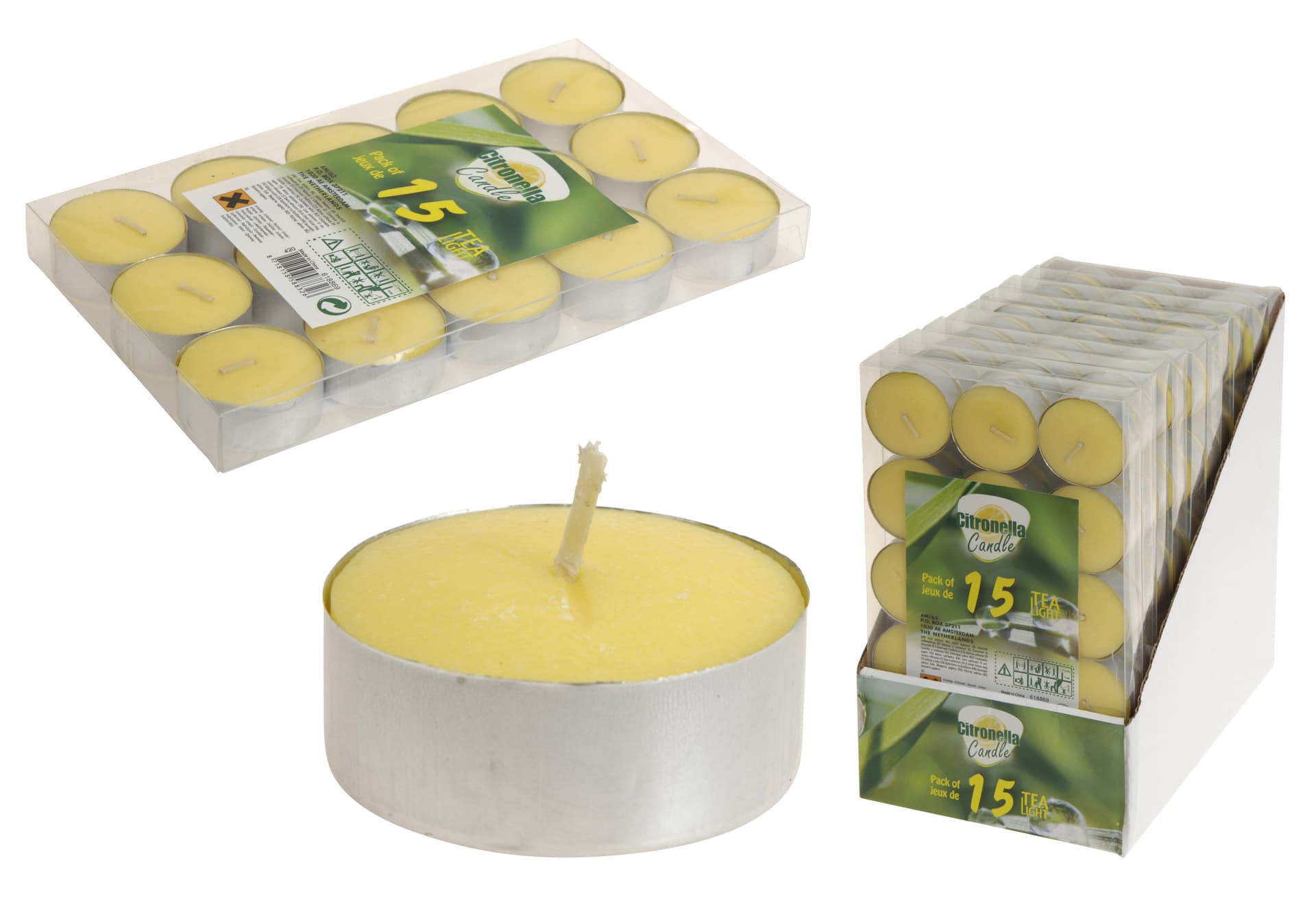 

PODGRZEWACZE TEALIGHT 15 SZT. CITRONELLA