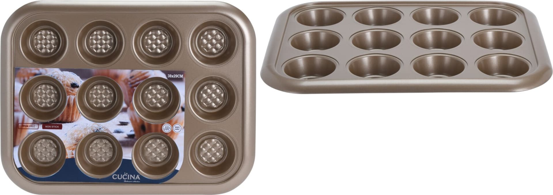 

FORMA DO MUFFINEK 38X29,5X3,5cm