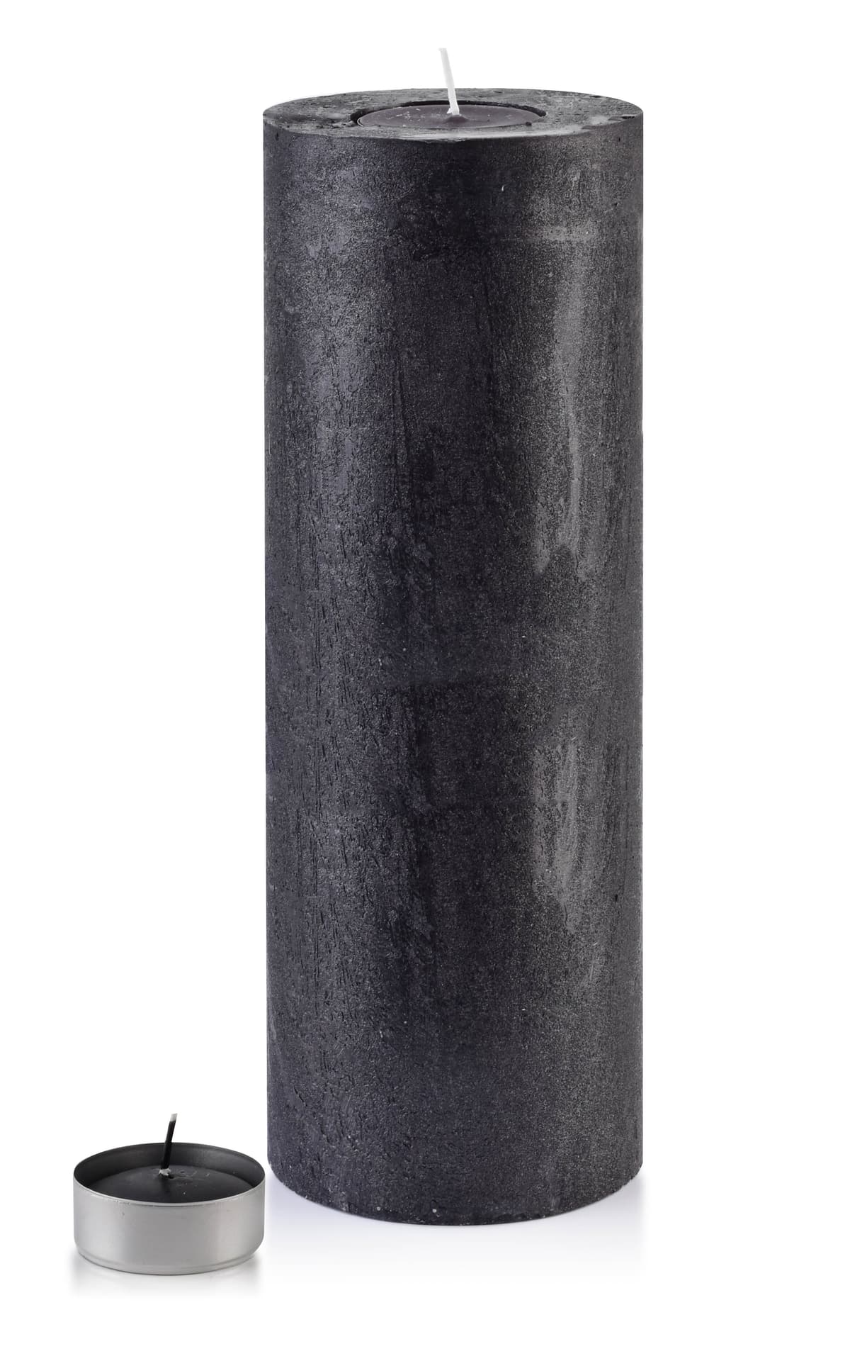 

ŚWIECA LAMPION WALEC 120X360 RUSTIC czarna